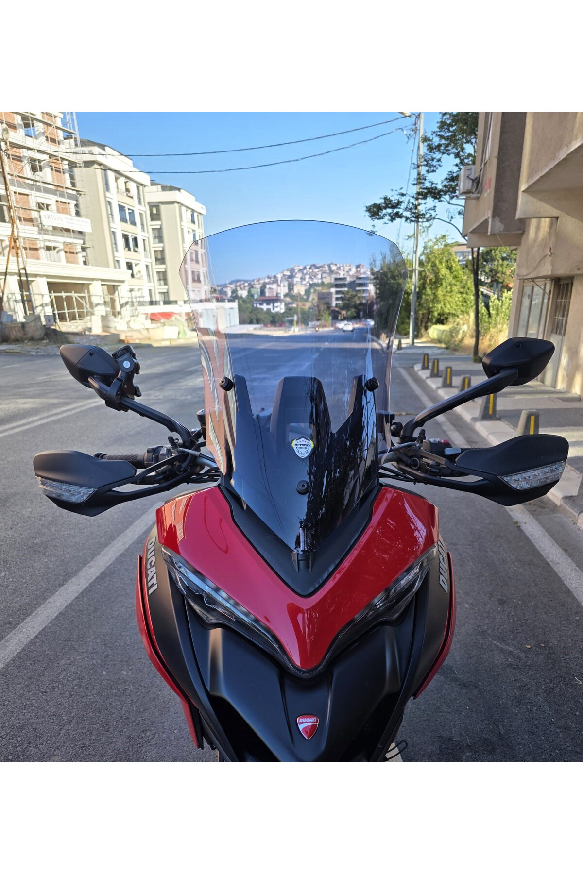 Motocam Ducati Multistrada V2 Siperlik Ön Cam 2022-2025 Model Uyumlu 60Cm