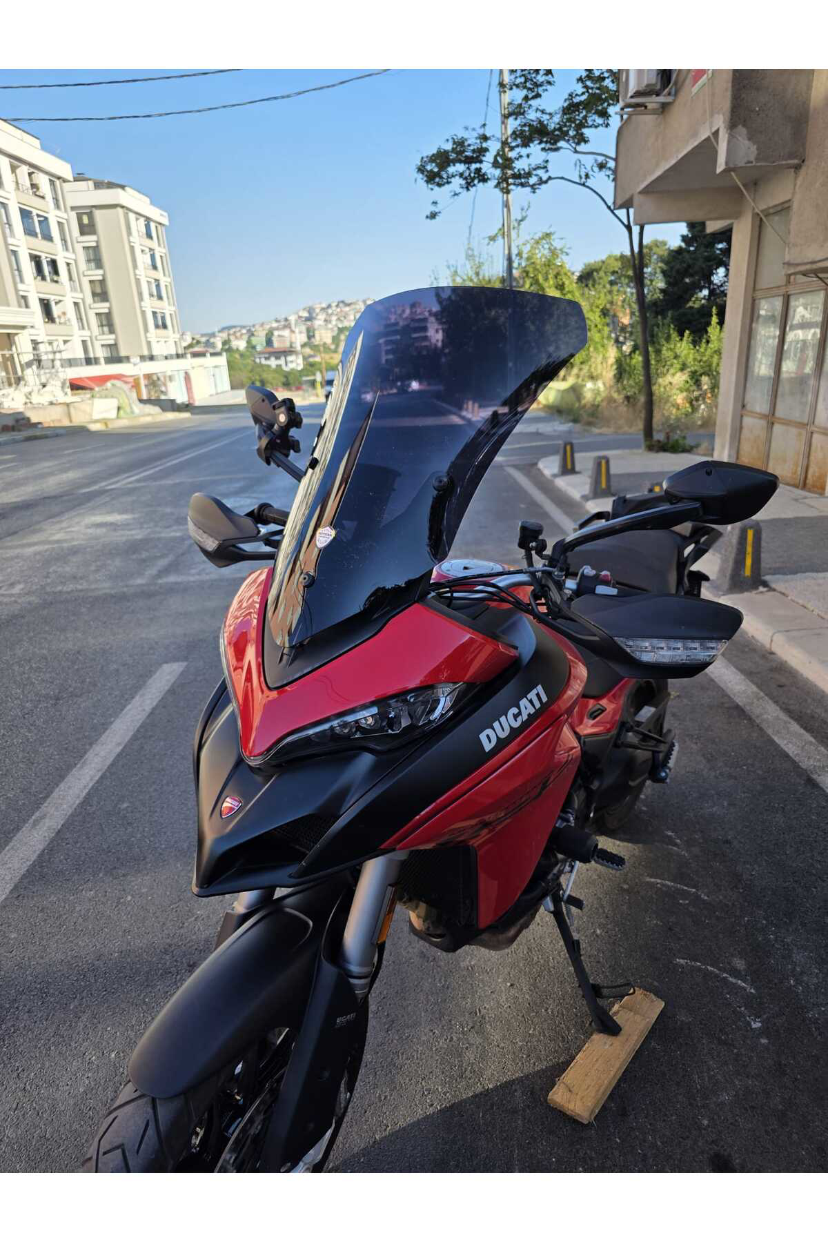 Motocam Ducati Multistrada V2 Siperlik Ön Cam 2022-2025 Model 60Cm Siyah