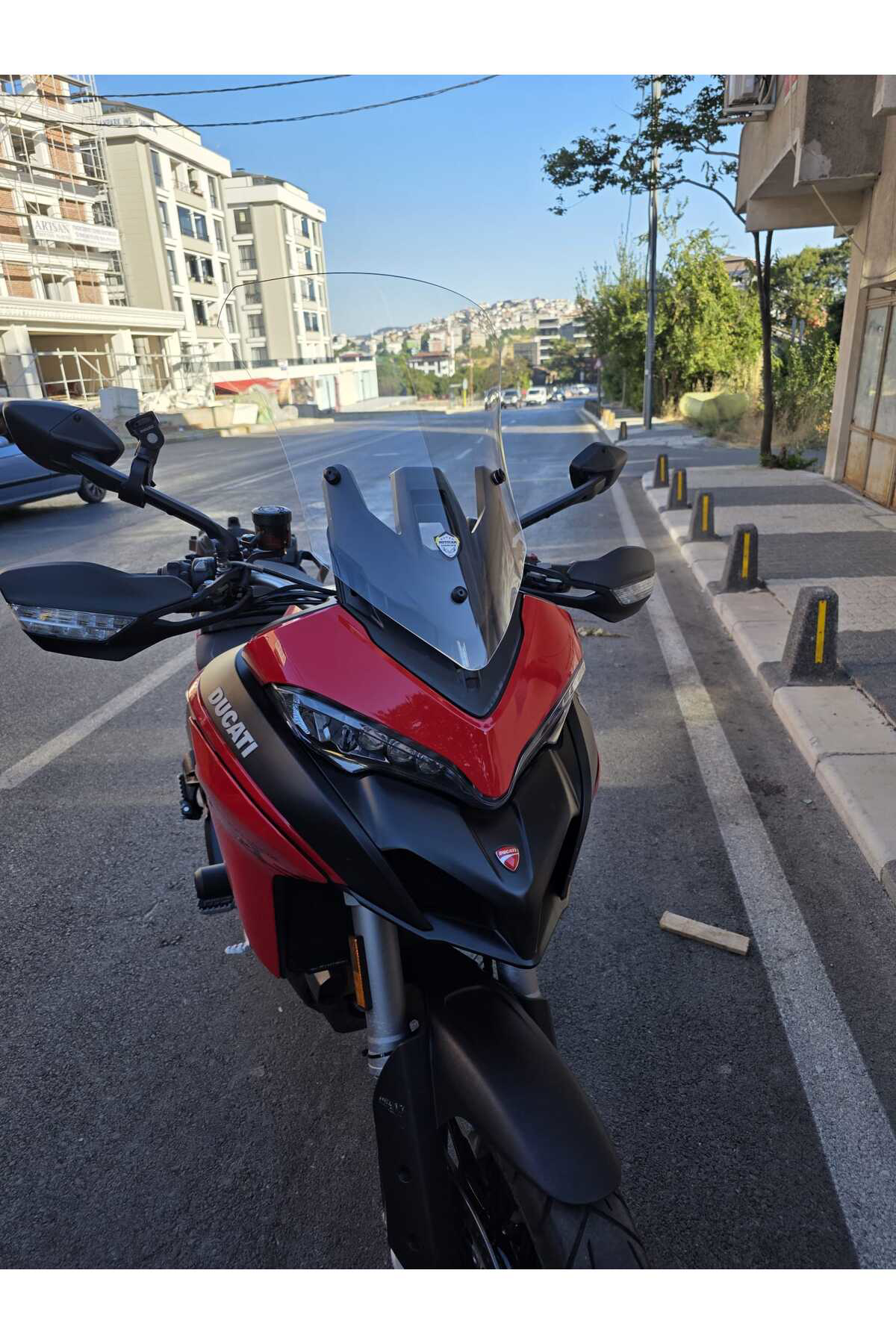 Motocam Ducati Multistrada V2 Siperlik Ön Cam 2022-2025 Model 60Cm Şeffaf