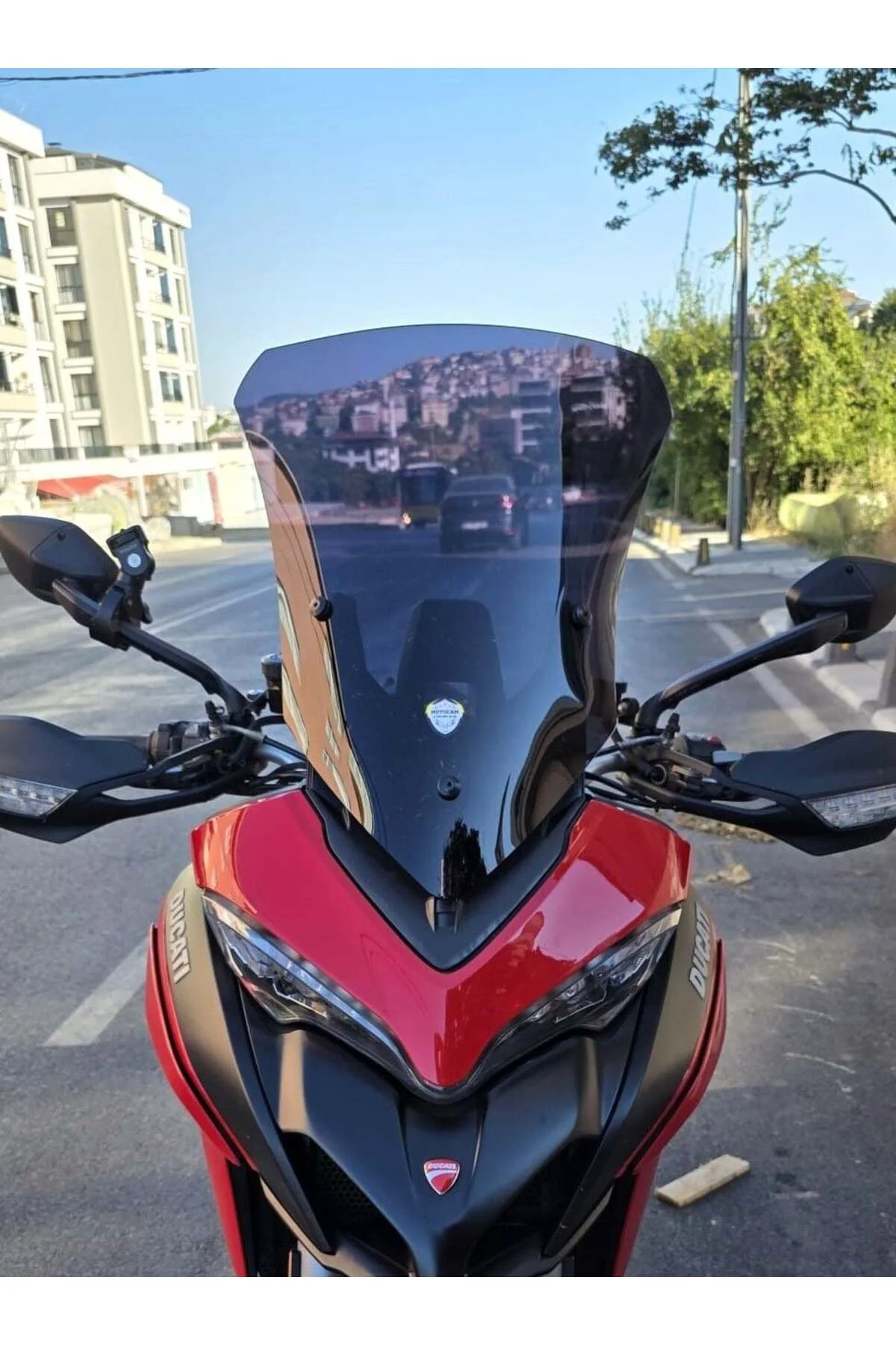 Ducati Multistrada V2 Ön Cam 2022-2026 Model 60cm Siyah Renkli 4m