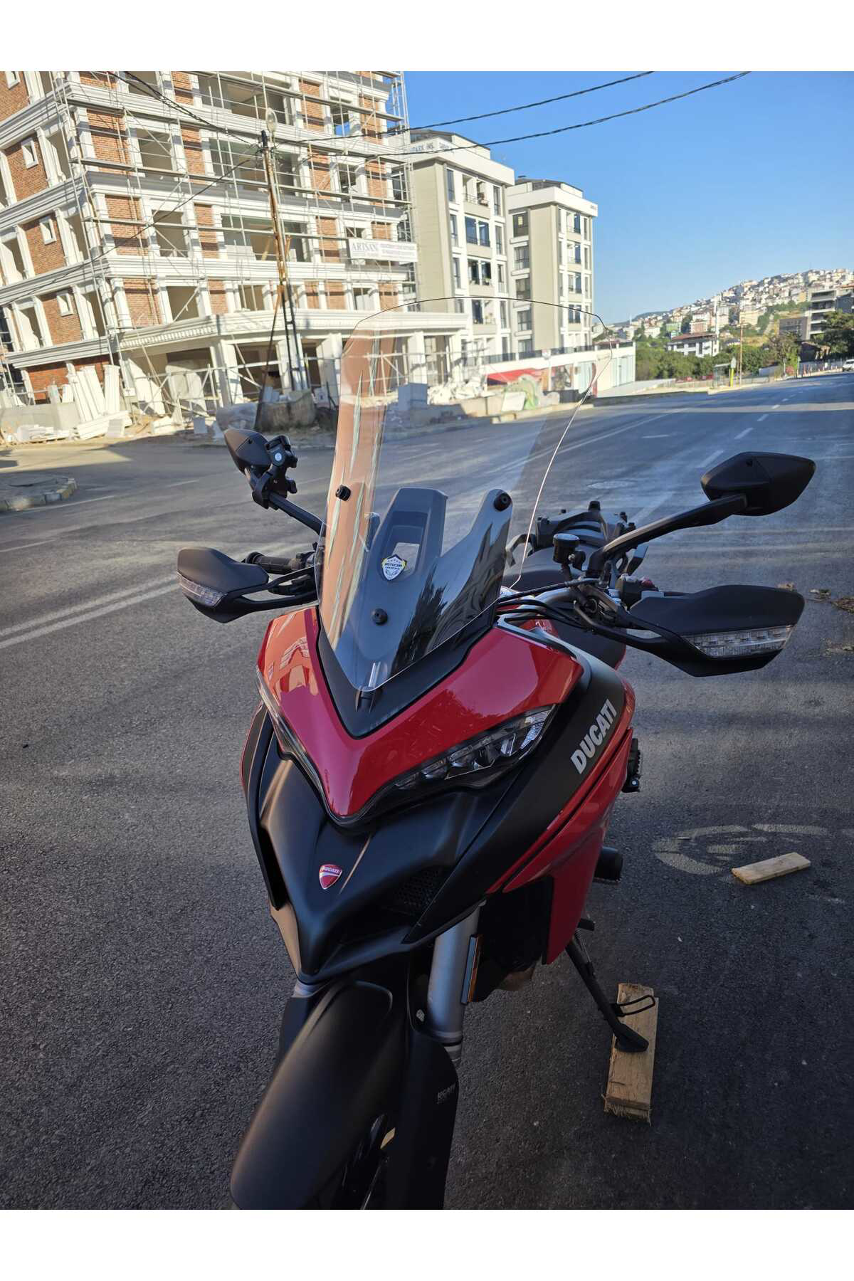 Motocam Ducati Multistrada V2 Siperlik Ön Cam 2022-2025 Model 60Cm Şeffaf