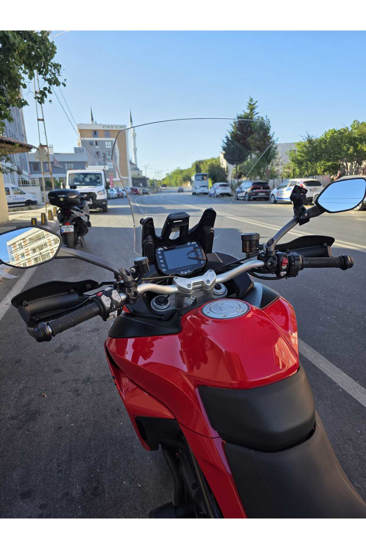 Motocam Ducati Multistrada V2 Siperlik Ön Cam 2022-2025 Model 60Cm Şeffaf