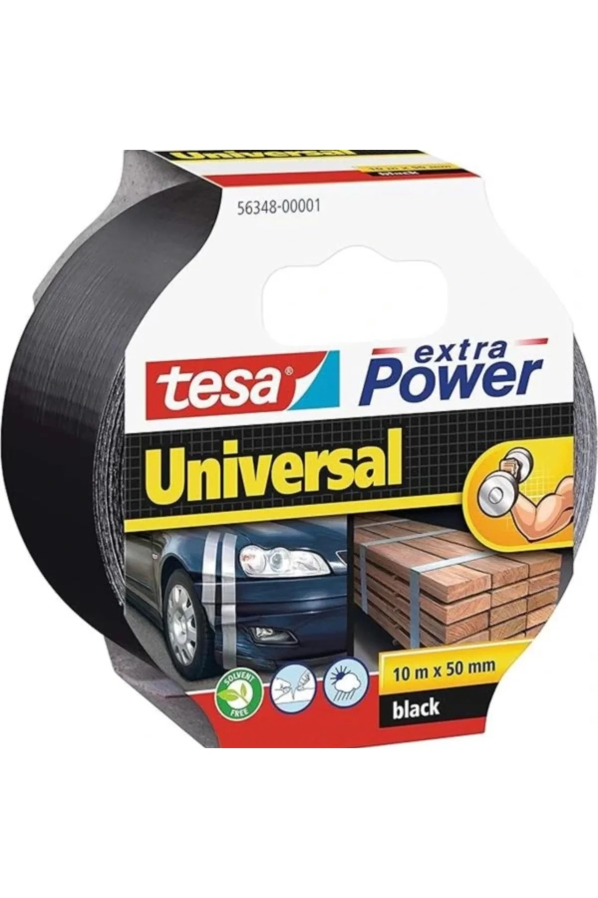 Duct Tamir Bandı, Extra Power Universal, Siyah, 10m X 50mm