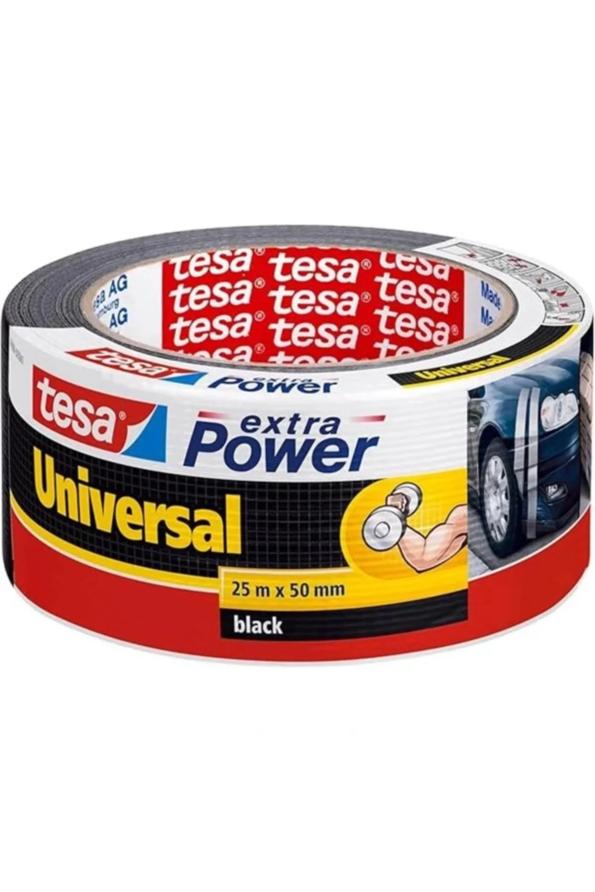 Duct Tamir Bandı, Extra Power Universal Siyah, 25m X 50mm