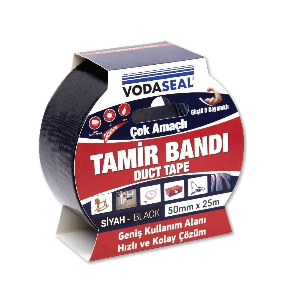 Duct Tape Tamir Bandı 50 mm 25 Metre Siyah