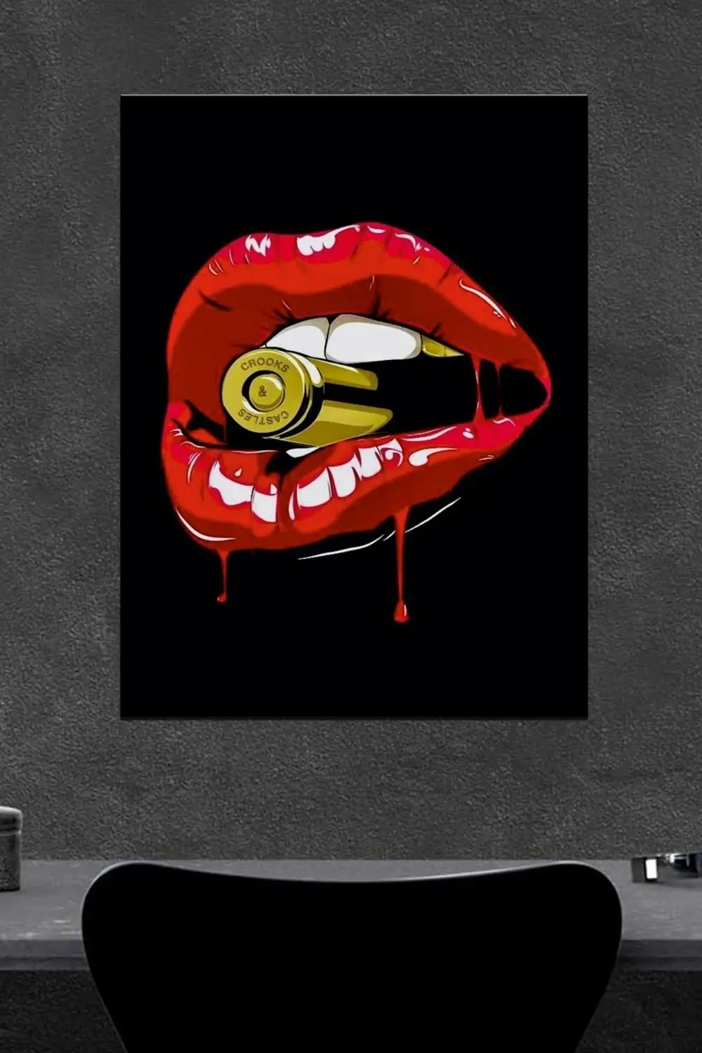 Dudak Ahşap Poster (27x18)