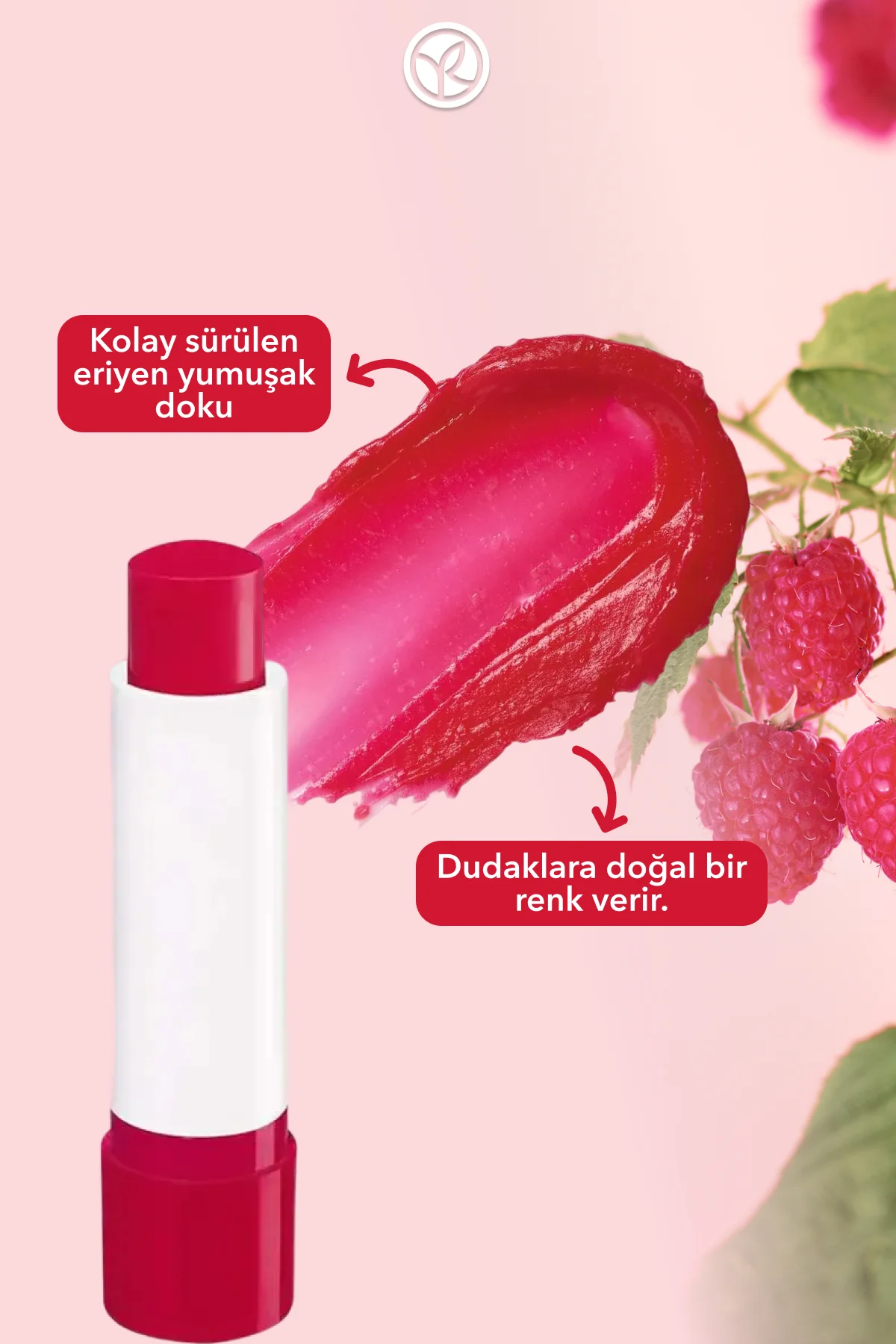 Dudak Balsamı-Nemlendirici Besleyici Frambuaz- Renkli-4.8gr