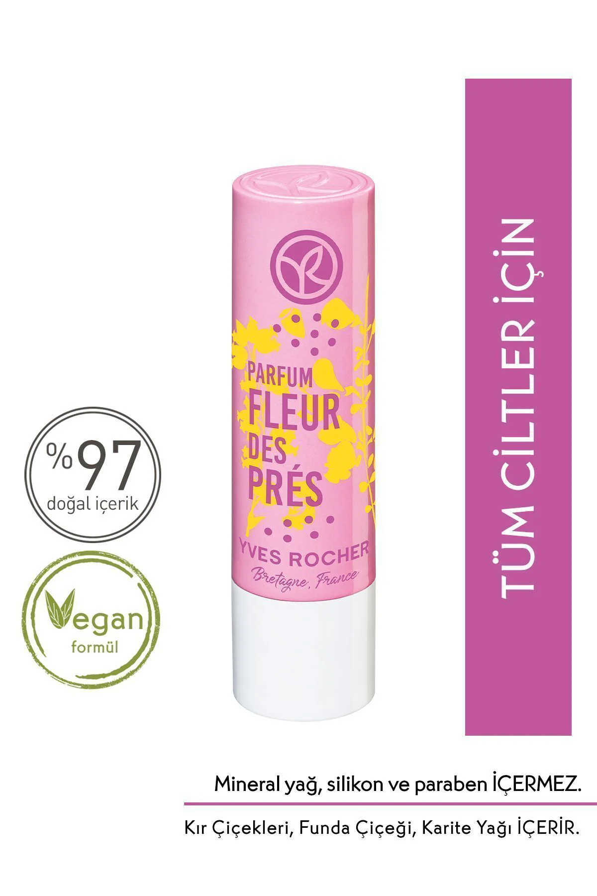 Dudak Balsamı-Nemlendirici Besleyici Kır Çiçekleri-4.8gr