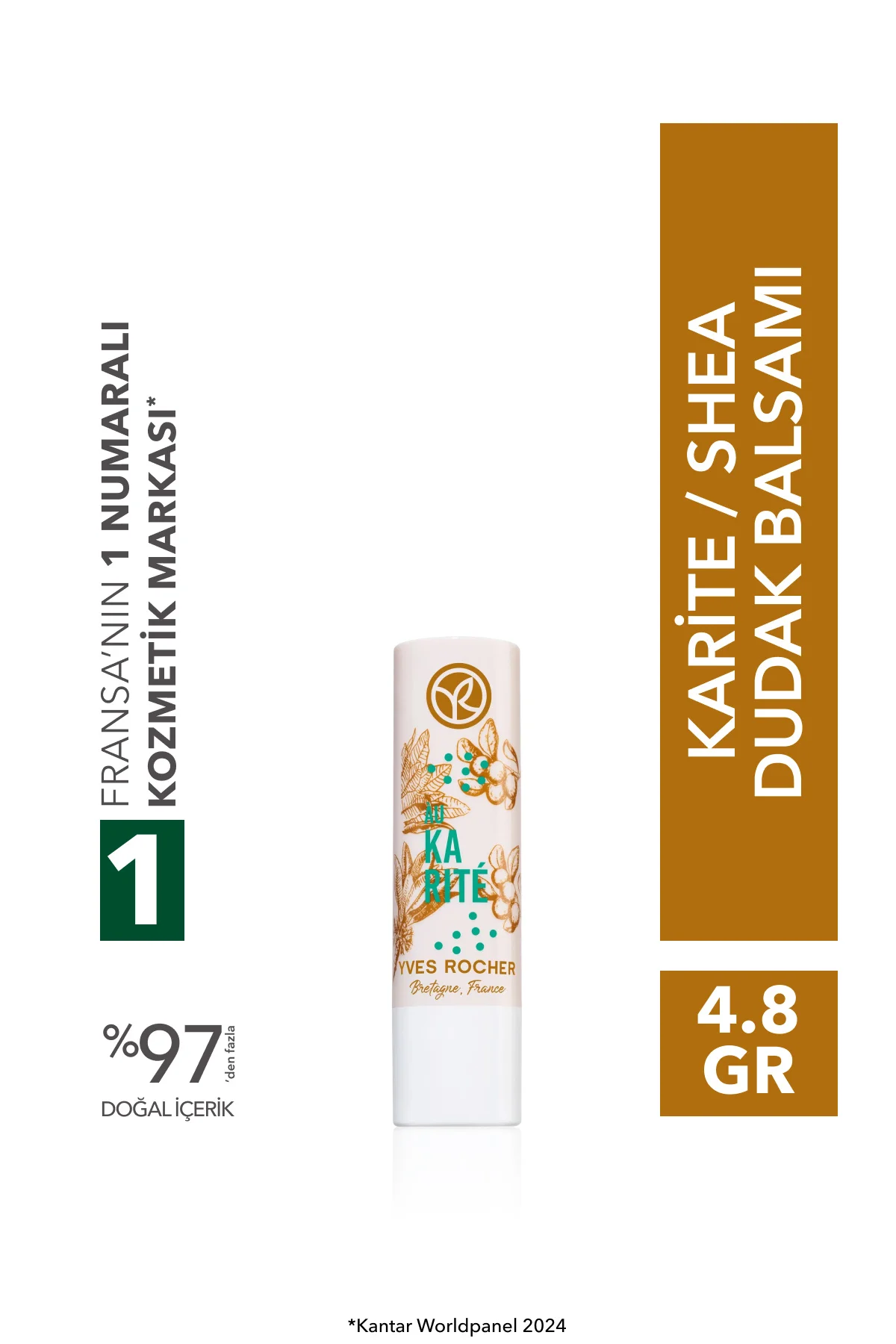 Dudak Balsamı-Nemlendirici, Besleyici Onarıcı Karite/Shea-4.8gr