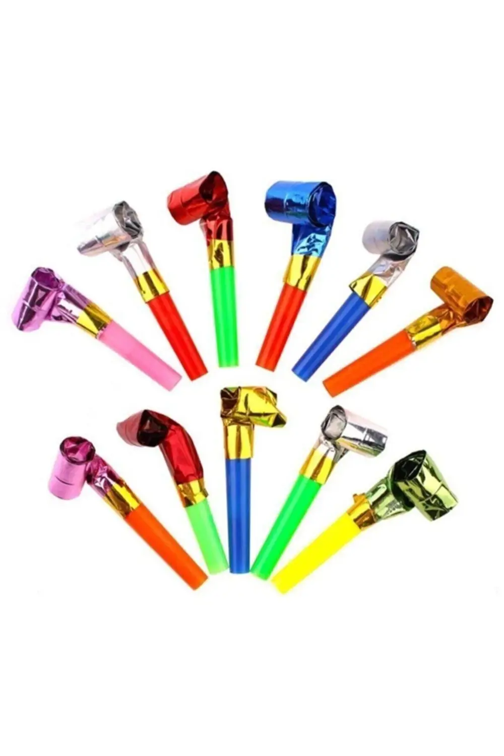 Düdük Hediyeli Çocuk Noel Şapkası - Yılbaşı Şapkası - Polar Yıl B