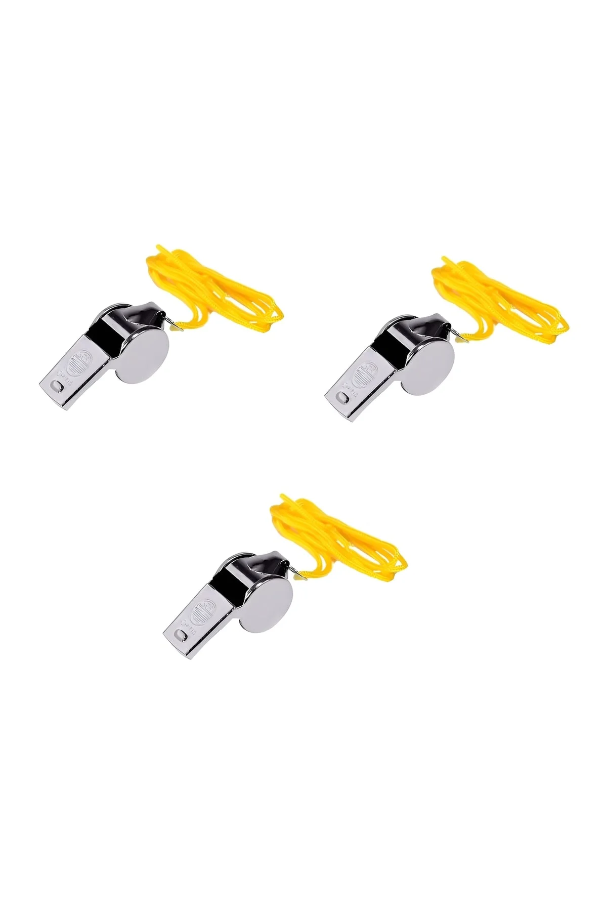 Düdük Metal Deprem Düdüğü Hakem Düdüğü Ipli Metal Düdük 3 Adet