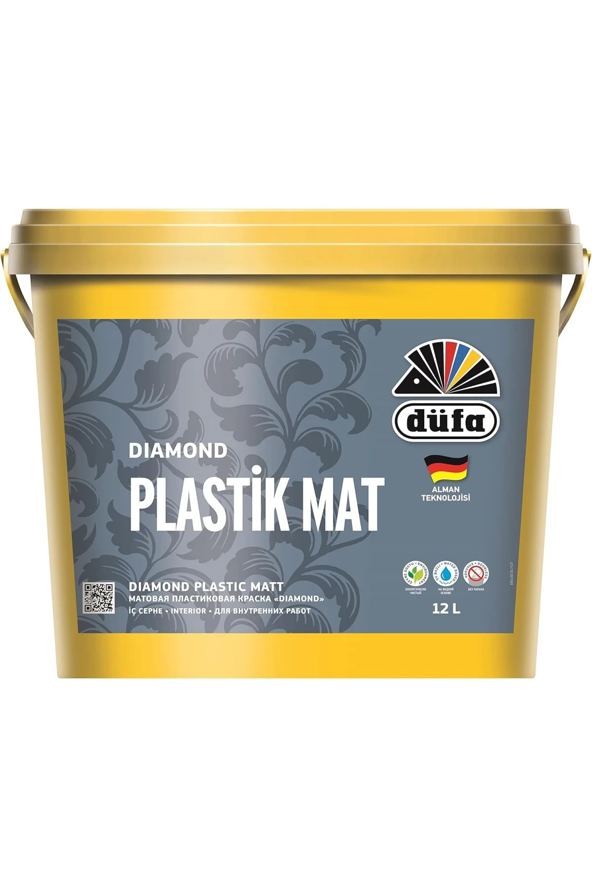 Düfa Diamond Plastik Mat Beyaz İç Cephe Duvar Boyası 2.2 Lt