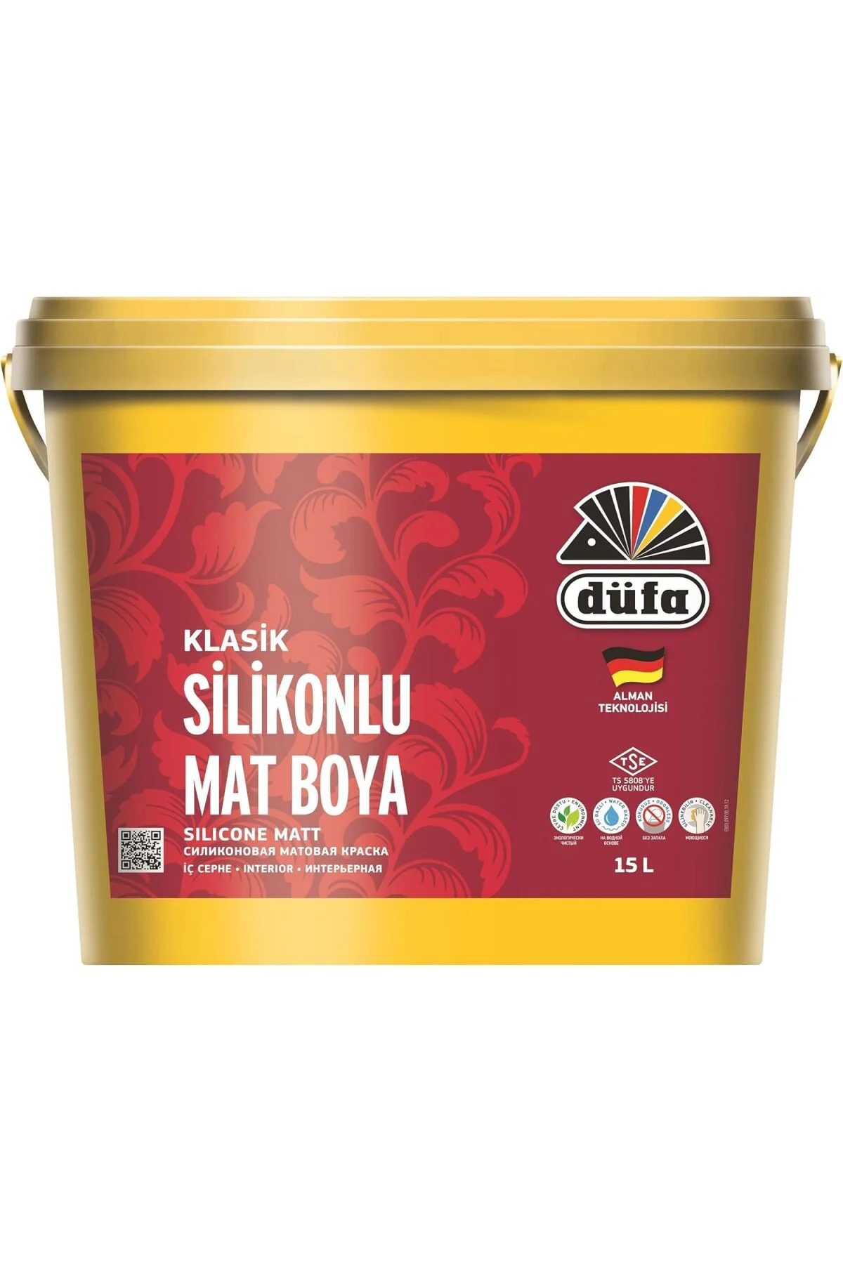 Düfa İç Cephe Duvar Boyası Klasik Silikonlu Mat 15 Lt - YENİ KART