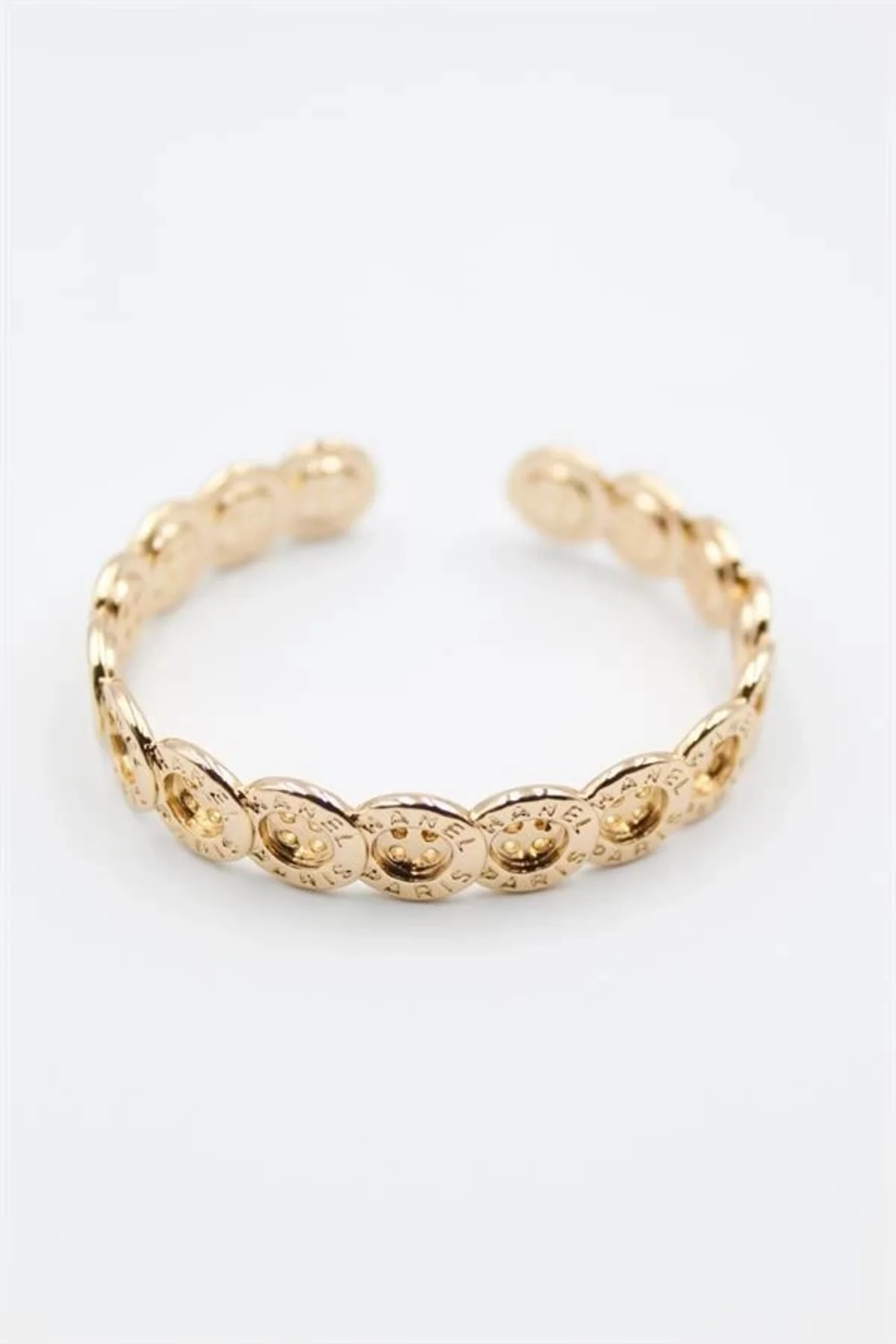 Düğme Bilezik - Altın