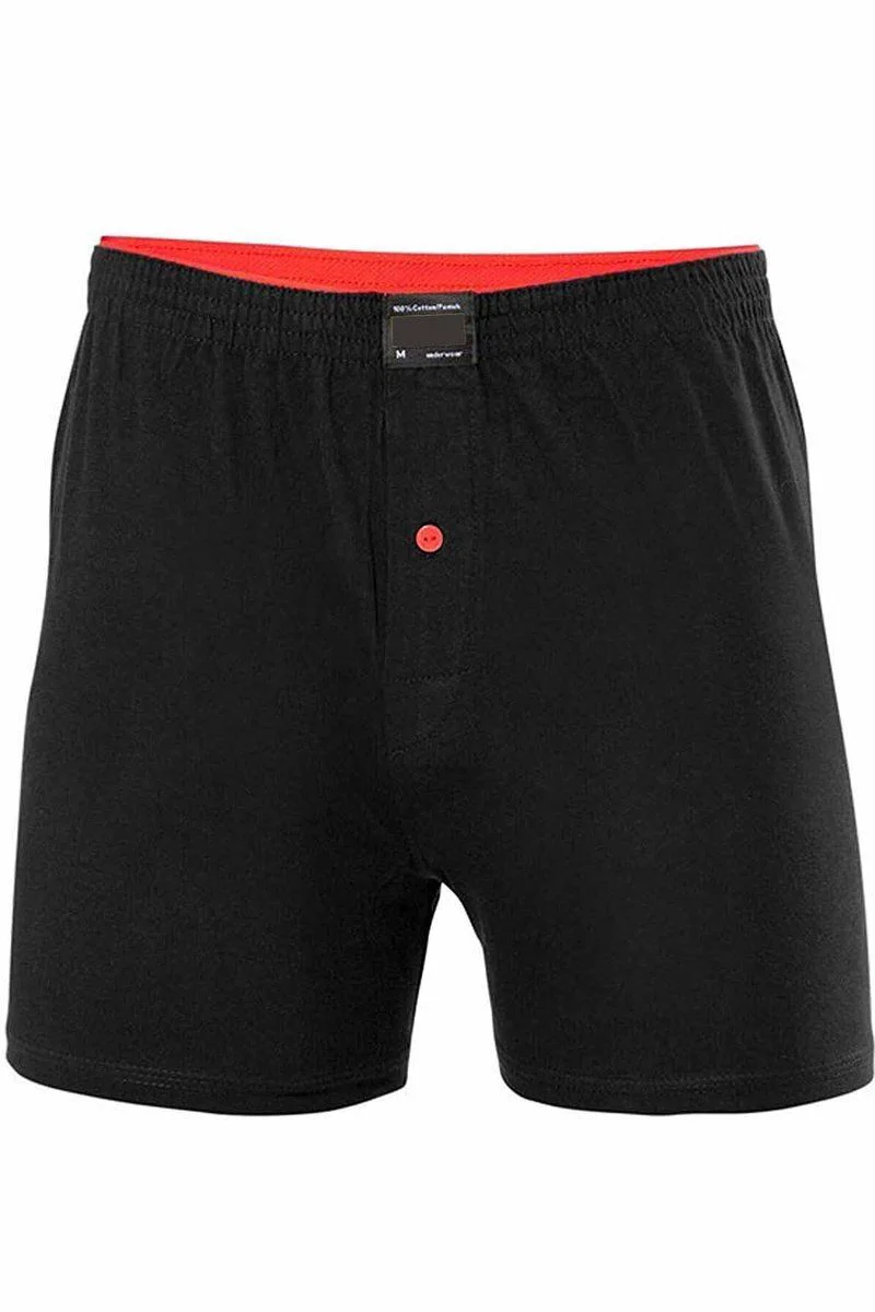 Düğmeli Pamuklu Erkek Penye Boxer Siyah - Rahat ve Nefes Alan İç Çamaşırı Fiyatı, Yorumları ve Özellikleri