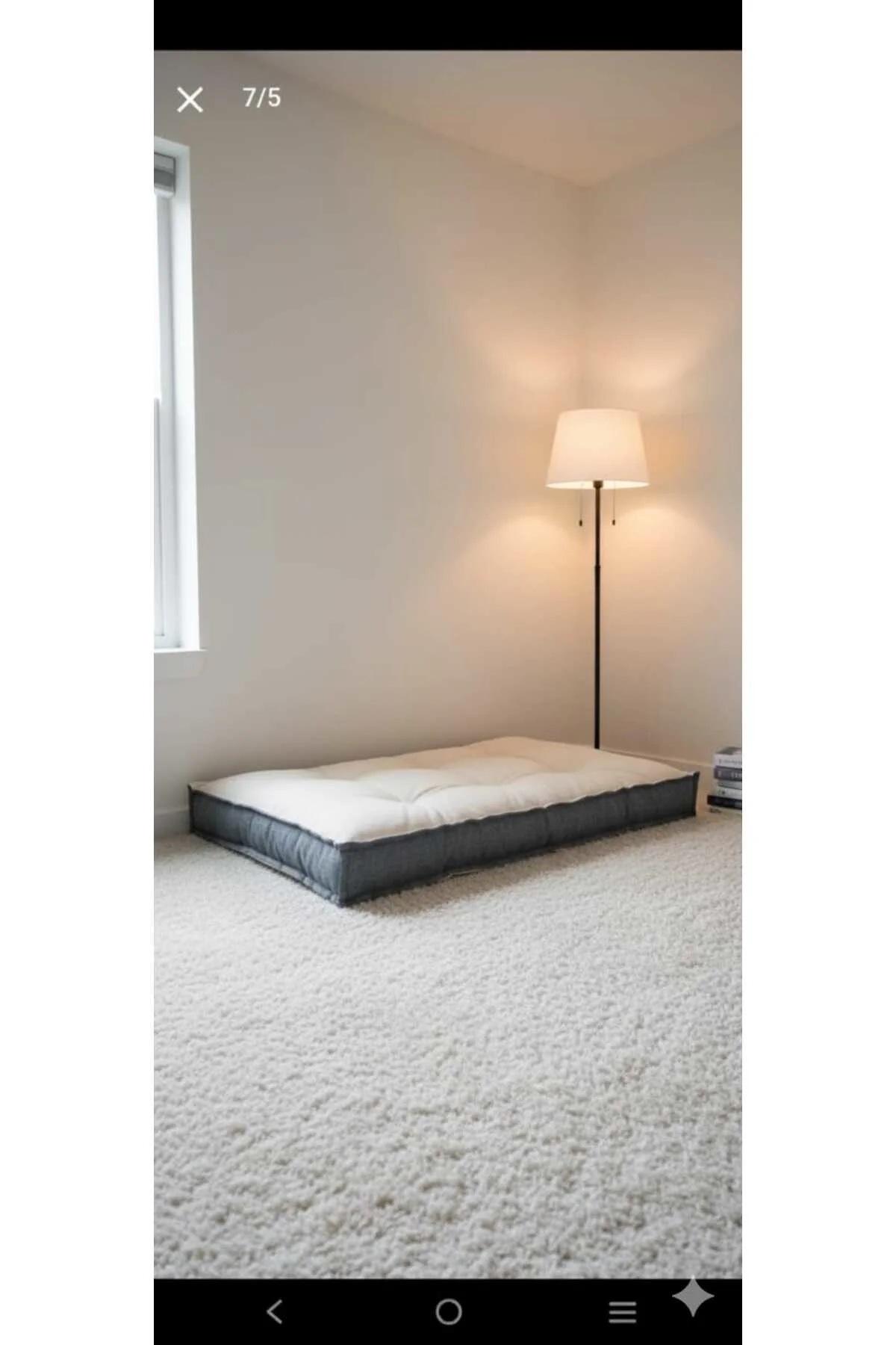 Düğmeli Yer Minderi 60x120