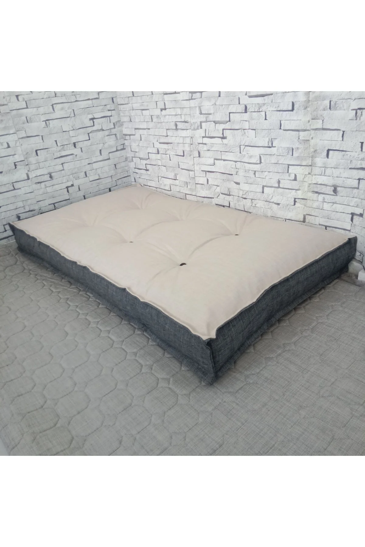 Düğmeli Yer Minderi 60x120