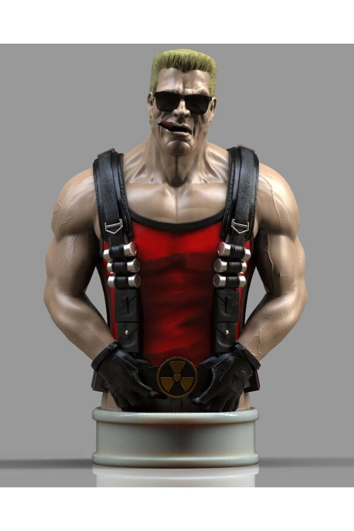 Duke Nukem Boyalı Büst Büyük Boy 20CM