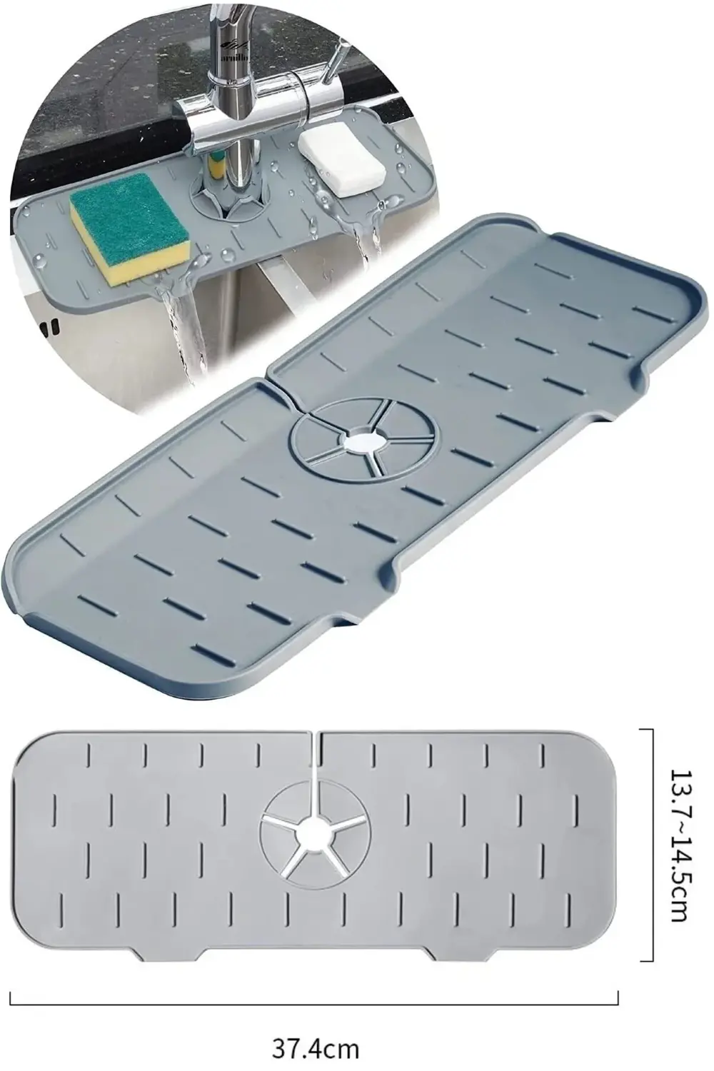 Dükkanönü Su Tutucu Musluk Matı Mutfak Ve Banyo Koruyucu Lavabo M