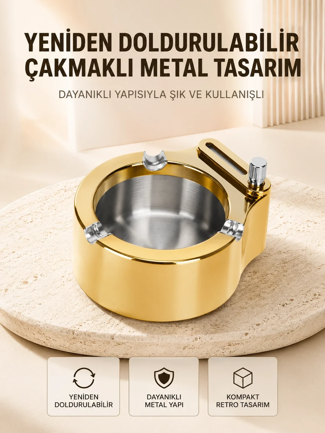 Duman ve Koku Giderici Hava Temizleyici Küllük  2 Katmanlı Filtreli Fiyatı, Yorumları ve Özellikleri
