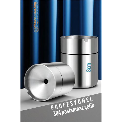 Duman Vermeyen At Sönsün Küllük - Çelik Metal Kül Tablası -Masaüs