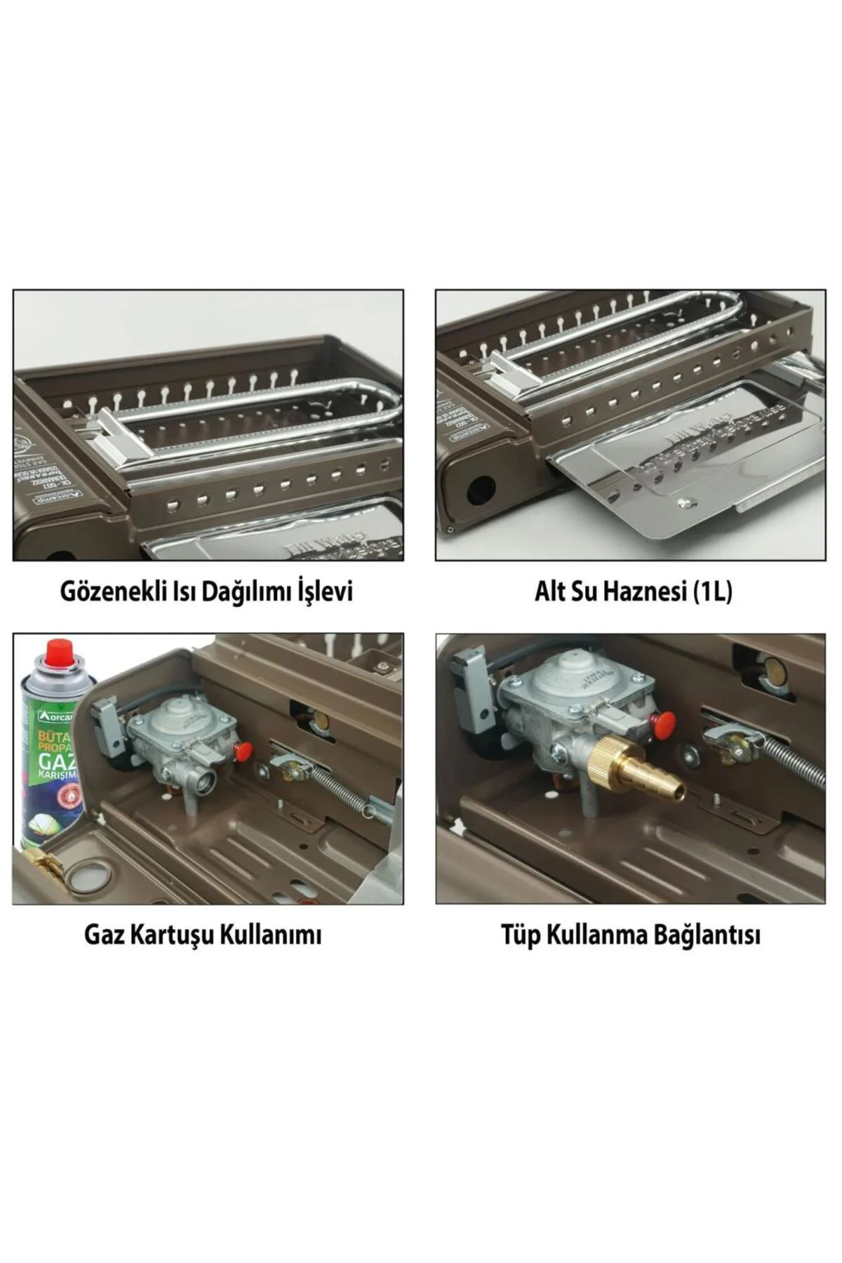 Dumansız Portatif Izgara Ocak - - Bej (CK-507)