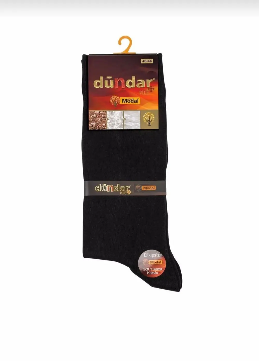 DÜNDAR PLUS 4124 ERKEK MODAL LİKRALI DİKİŞSİZ ÇORAP 6 ADET