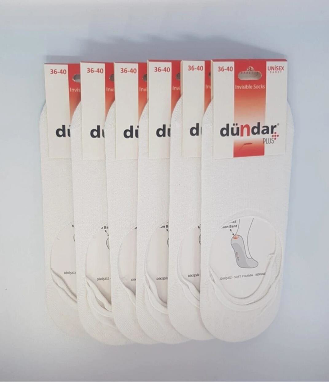 DÜNDAR PLUS 8214 UNİSEX SİLİKONLU BABET ÇORAP 12 ADET