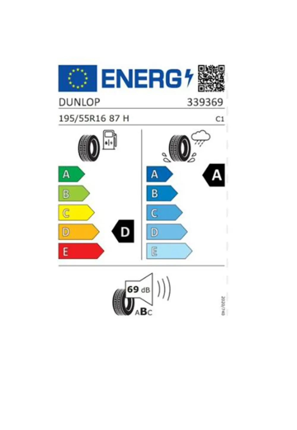 Dunlop 195/55 R16 TL 87V SP SPORT LM705 Yaz Lastiğidir (Üretim Ta