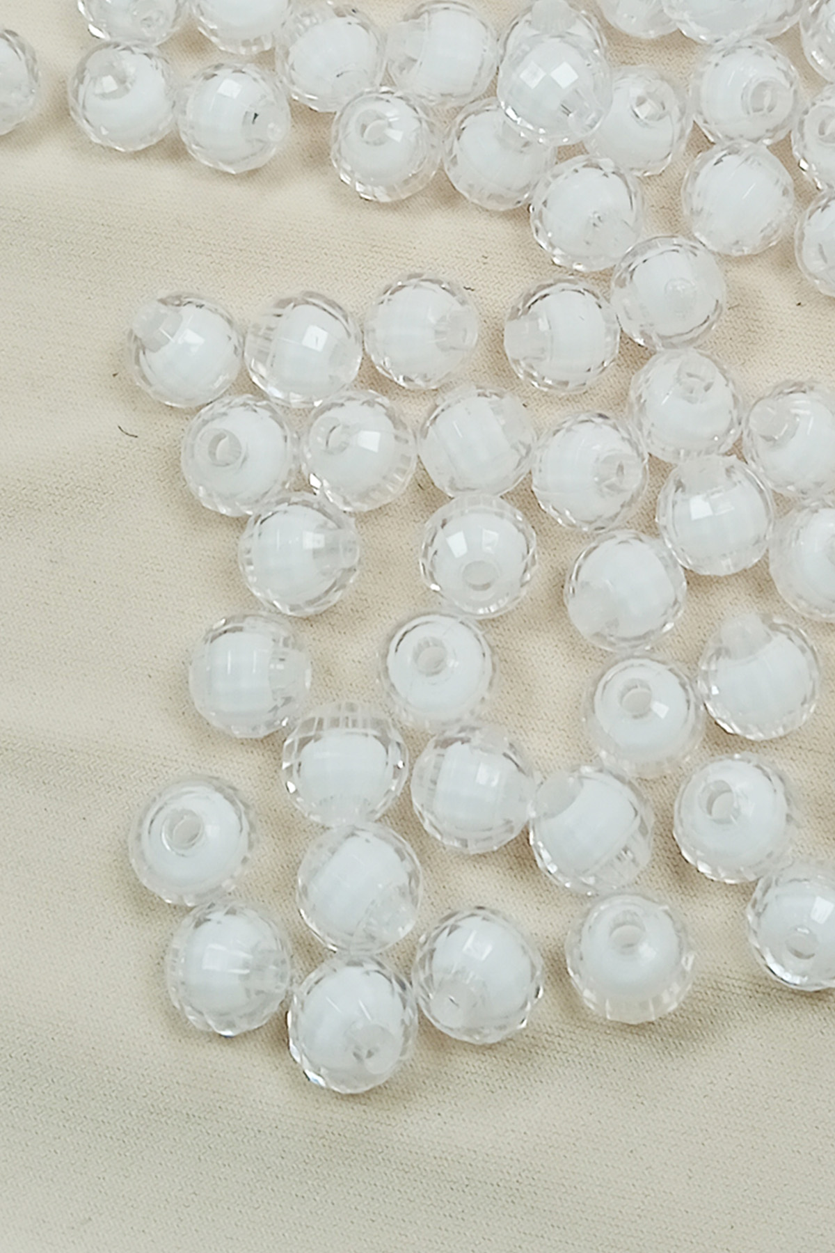 Just Cheap Store Dünya Boncuk İçten Boncuklu Bileklik Çanta Boncuğu 10 Mm 50 Gr Be