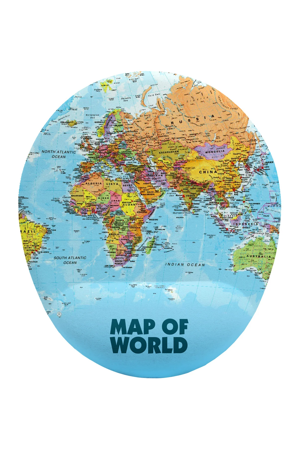 Dünya Haritası Tasarım Bilek DestekliKaymaz Buruşmaz Kırılmaz Mou