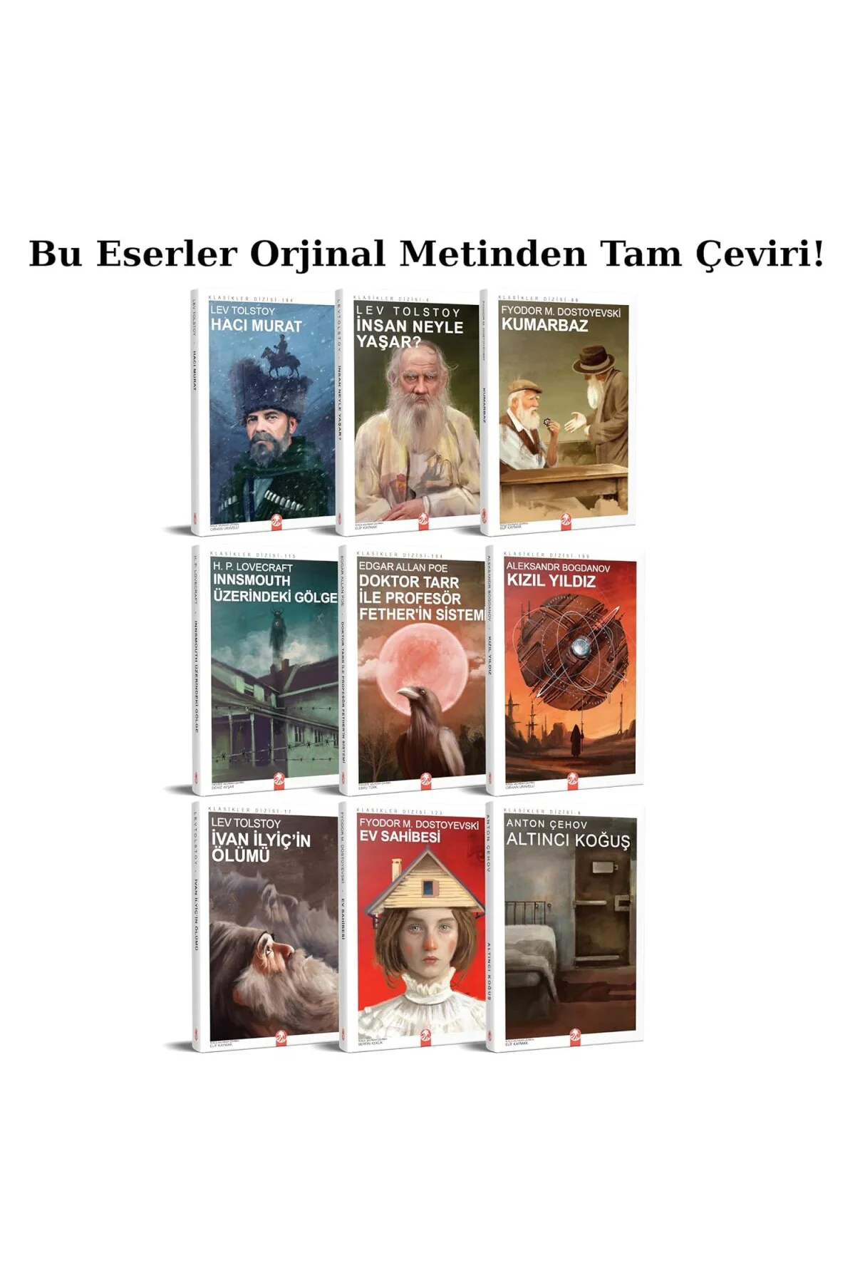 Dünya Klasikleri 50 Kitap Seti, Tam Çeviri, Orijinal Metinden