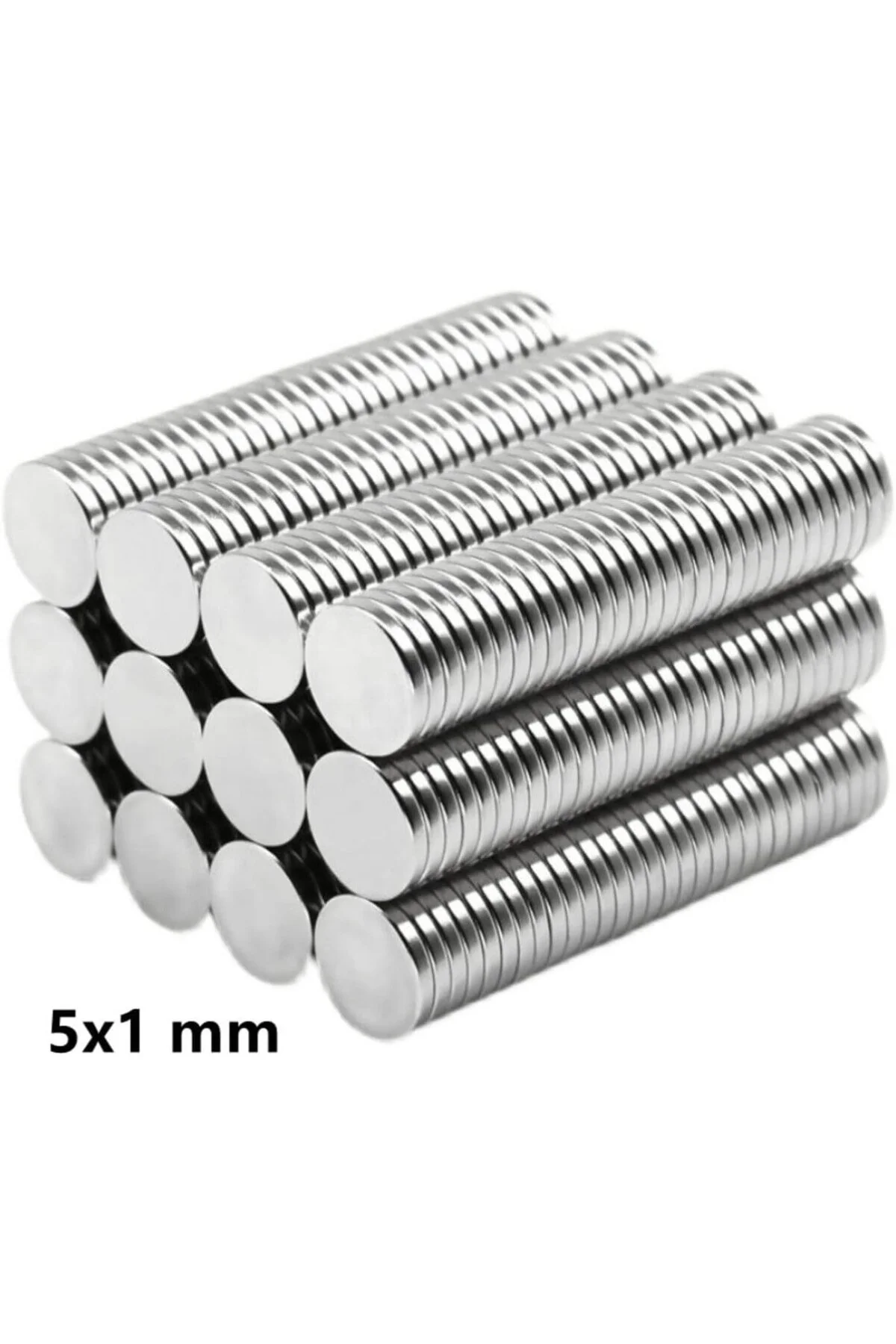 Dünya Magnet 30 Adet, Yuvarlak Neodyum Mıknatıs, 5X1 Mm, Mini Neo