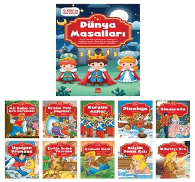 Dünya Masalları Seti - 10 Kitap Takım Küçük Boy Fiyatı, Yorumları ve Özellikleri
