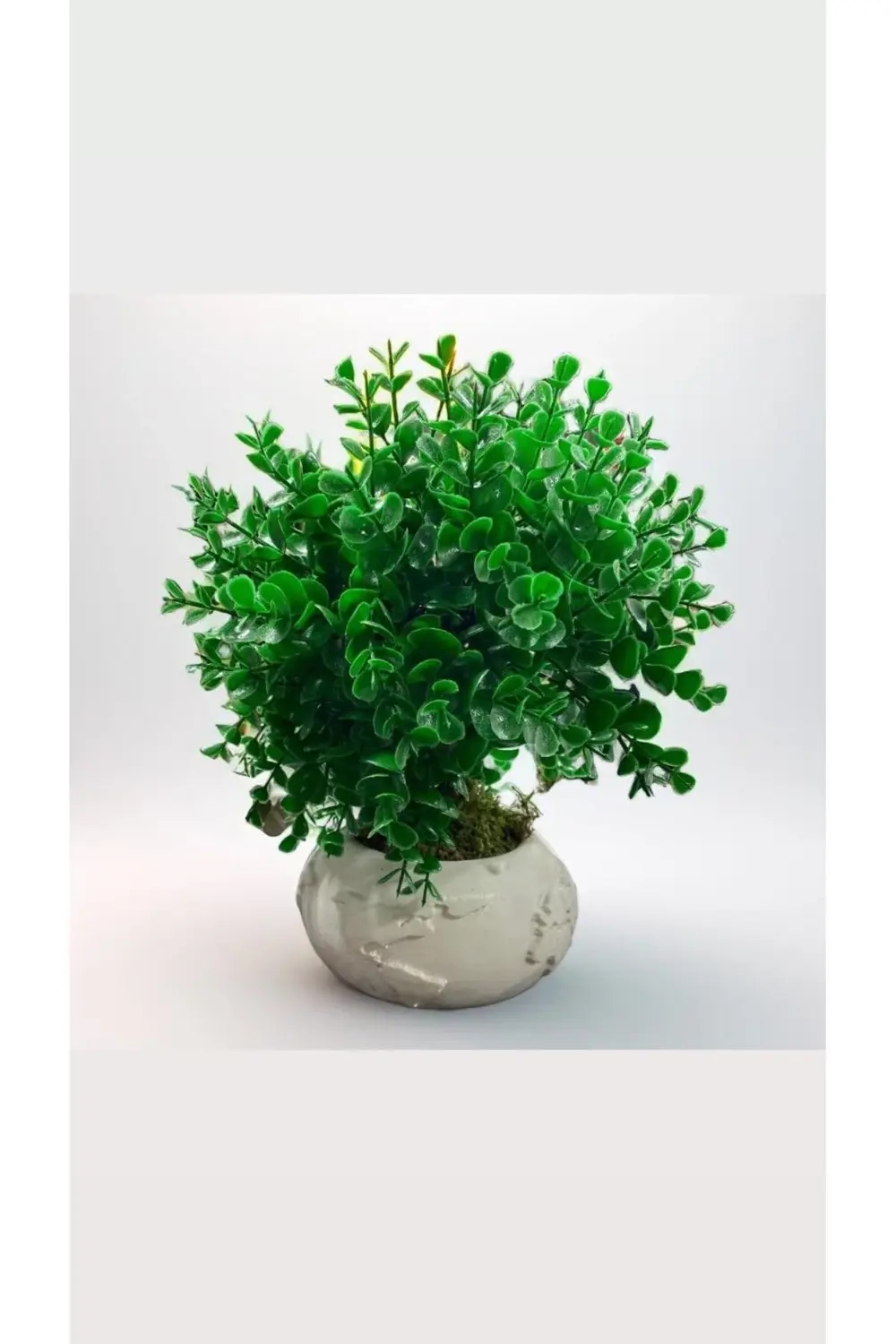 Dünya Saksıda Yeşil Yapay  Okaliptüs 25x28 cm