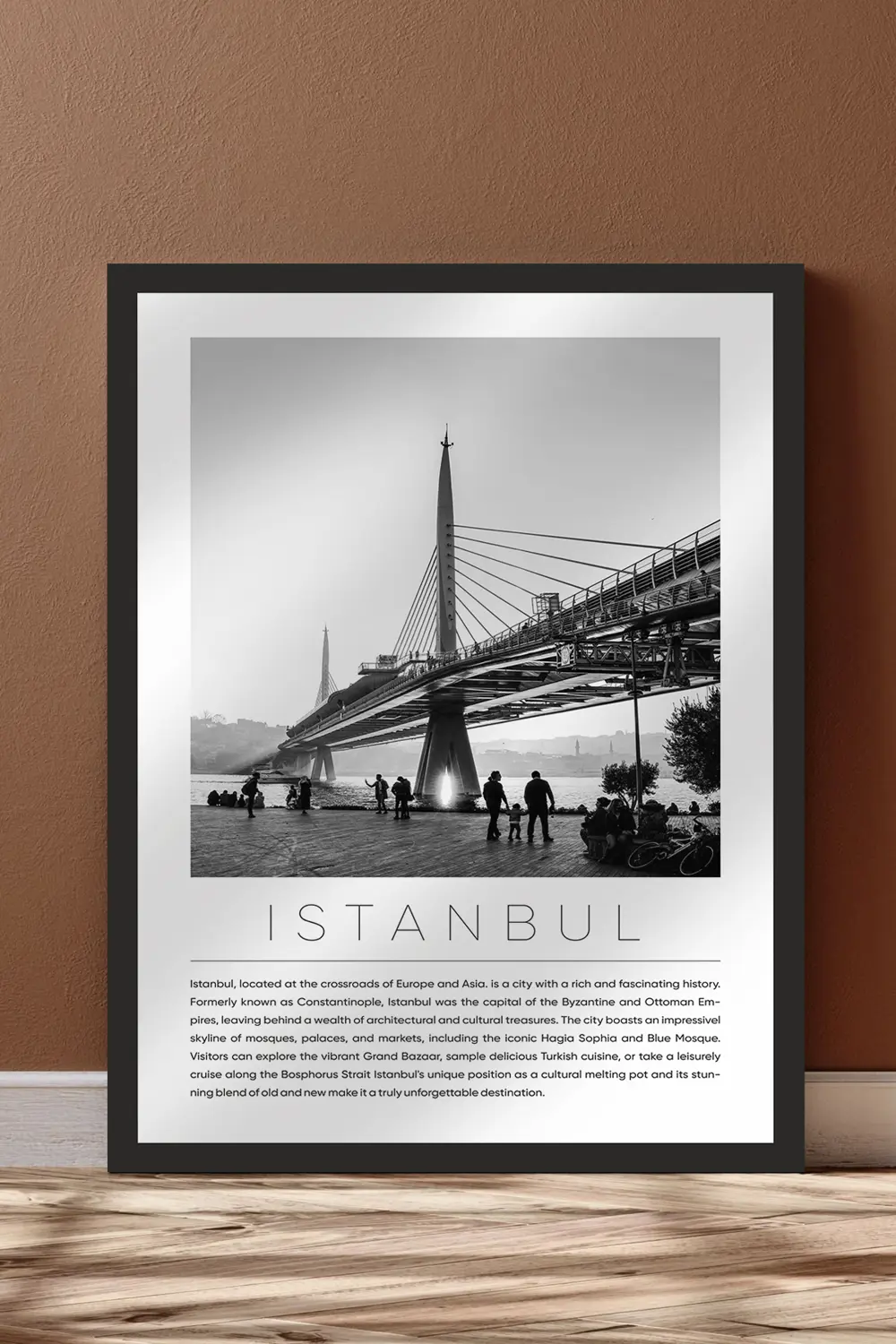 Dünya Şehirleri Koleksiyonu Çerçeve Görünümlü Mdf Tablo