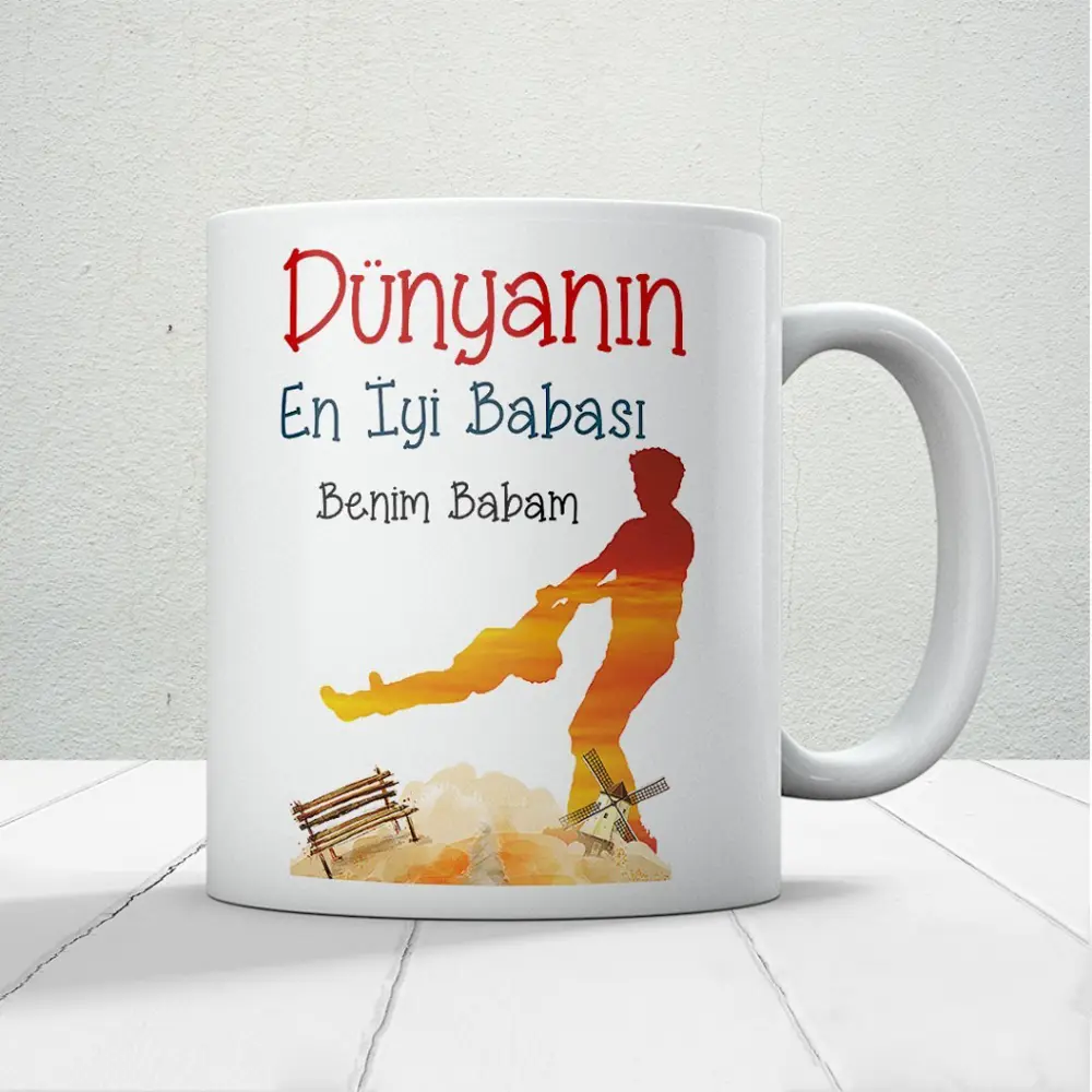 Dünyanın En İyi Babası Benim Babam Baskılı Babalar Günü Kupa Bard Dünyanın En İyi Babası Benim Babam Baskılı Babalar Günü Kupa Bard