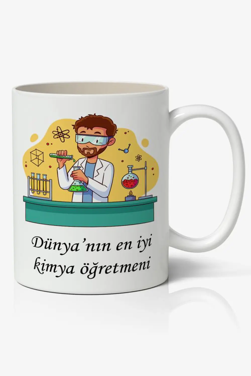 Dünyanın En İyi Kimya Öğretmeni - Öğretmenler Günü Temalı Baskılı