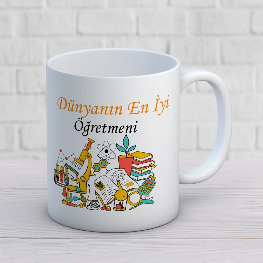 Dünyanın En İyi Öğretmeni - Öğretmenler Günü Temalı Baskılı Kupa 