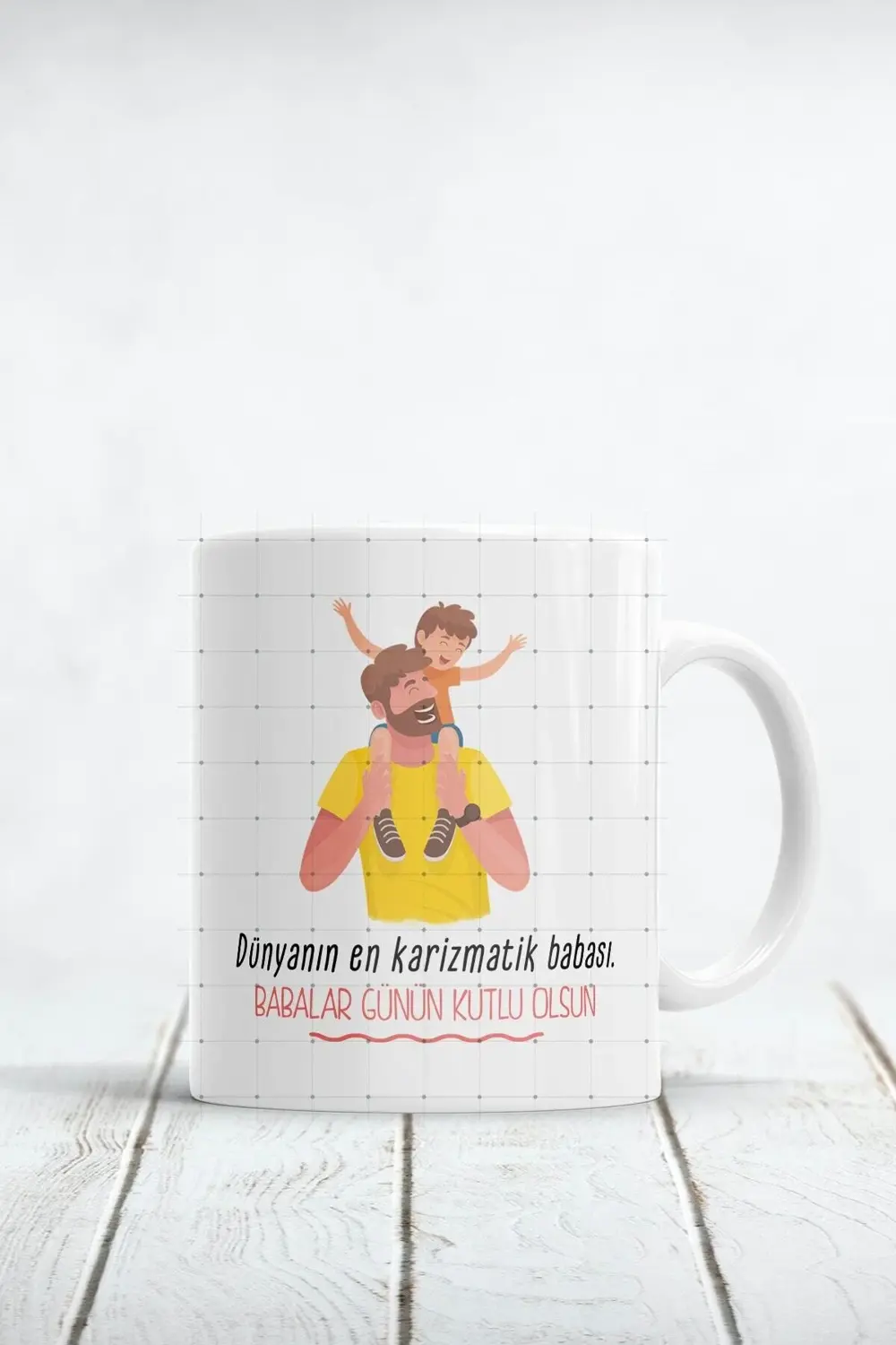 Dünyanın En Karizmatik Babası Baskılı Kupa Bardak