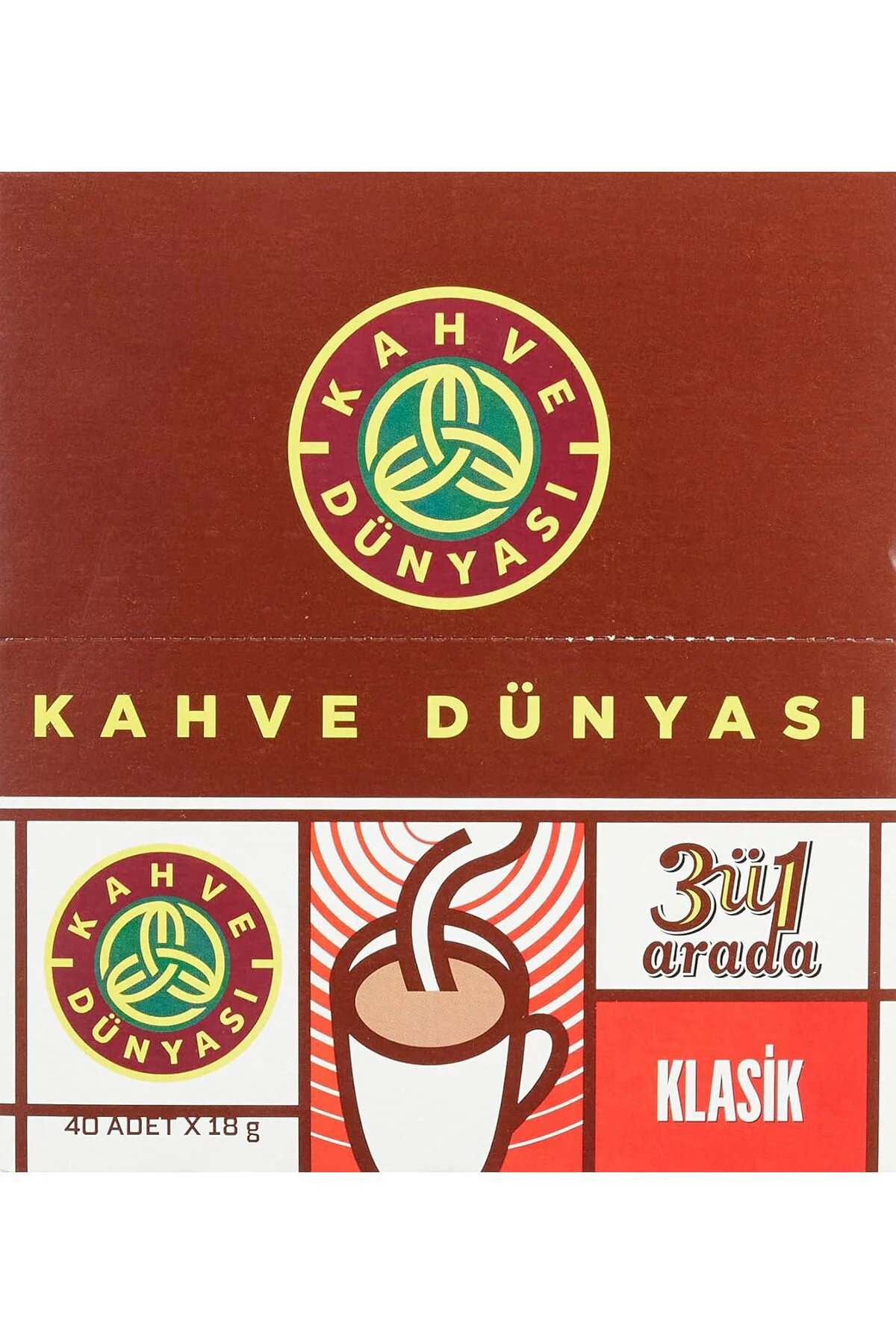 DUNYASI Kahve Dünyası Kahve Dünyası 3'Ü 1 Arada Klasik Hazır Kahv