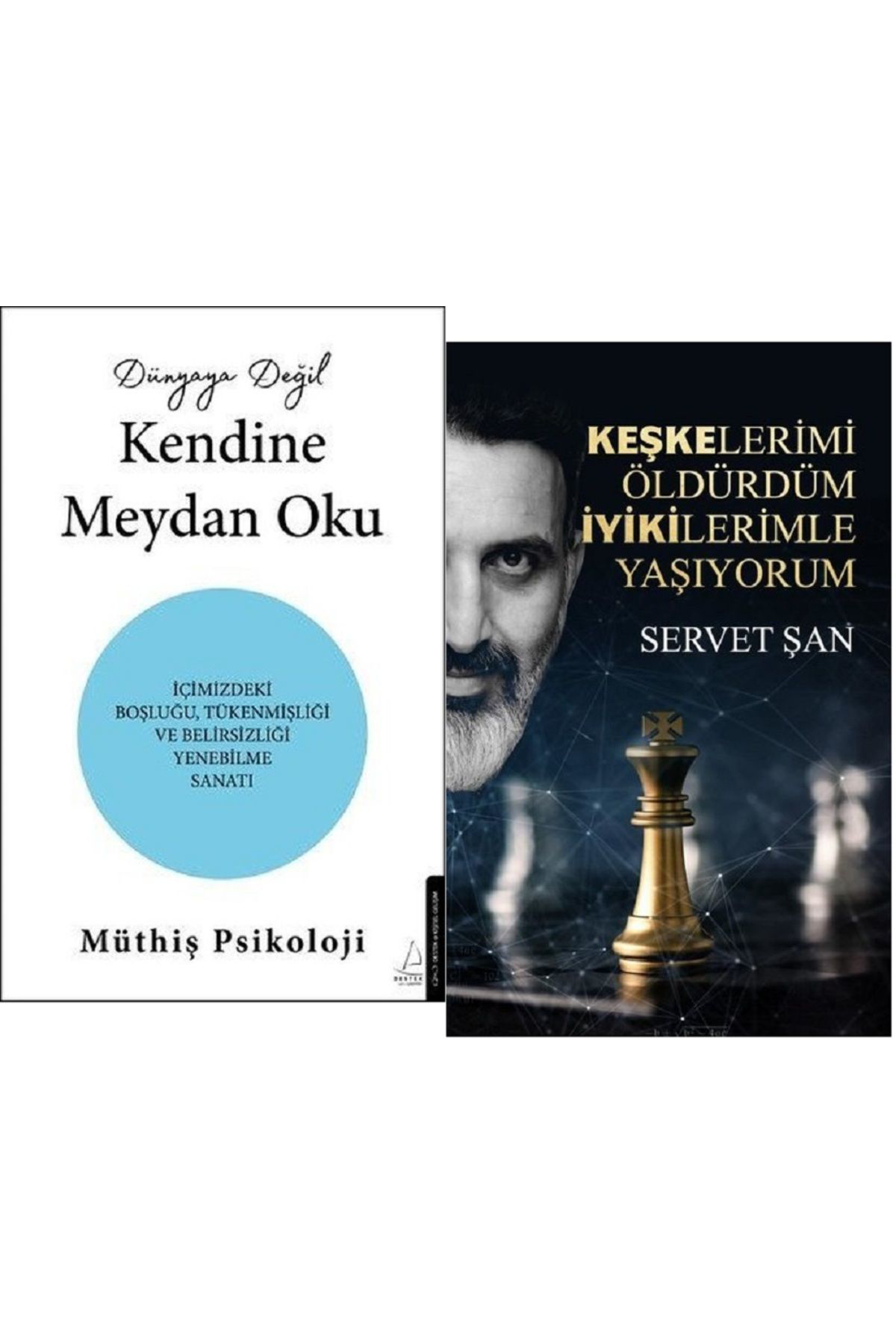 Dünyaya Değil Kendine Meydan Oku + Keşkelerimi Öldürdüm İyikilerimle Yaşıyorum / 2 Kitap Set