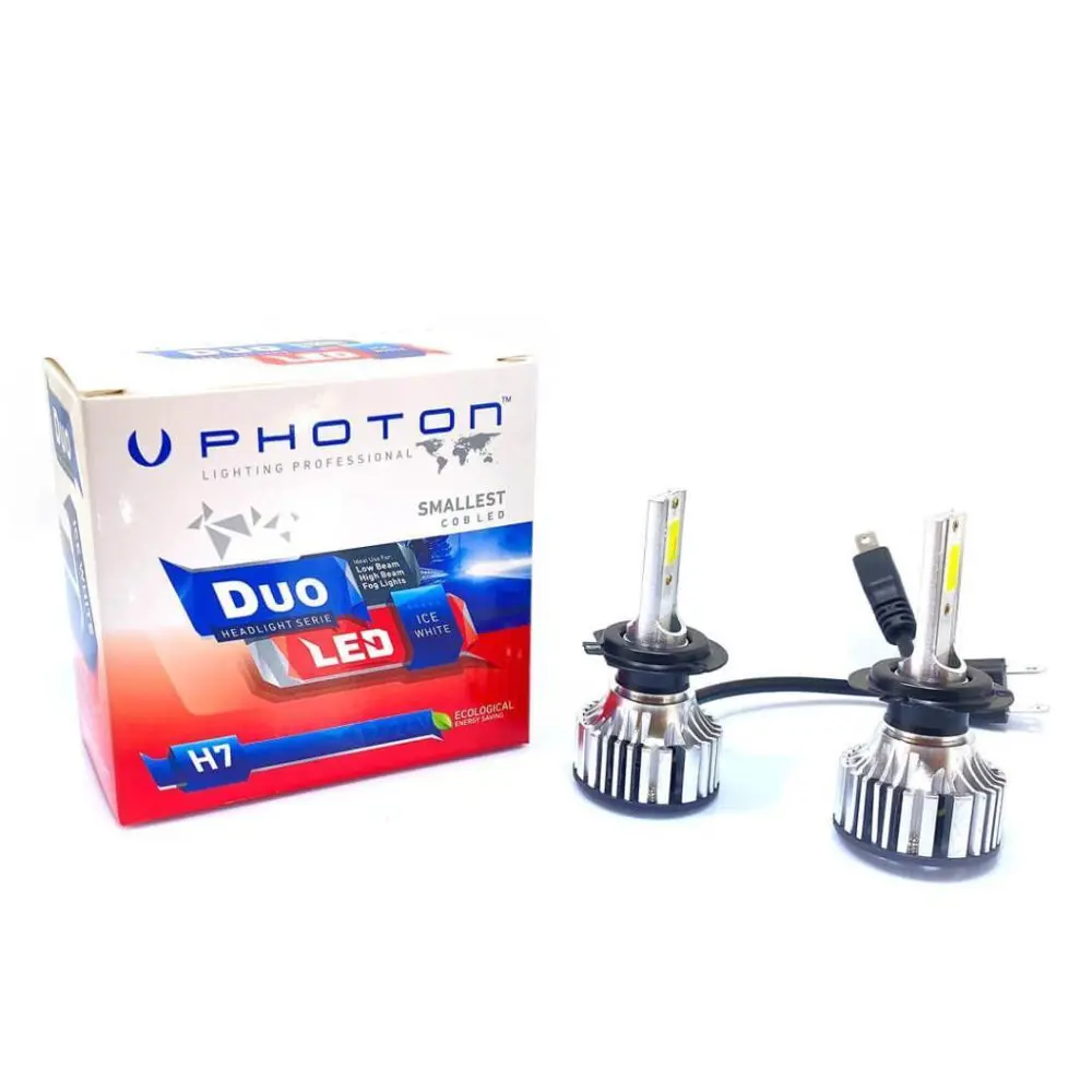 Duo Led H7 12-24v Xenon Şimşek Etkili Beyaz Led