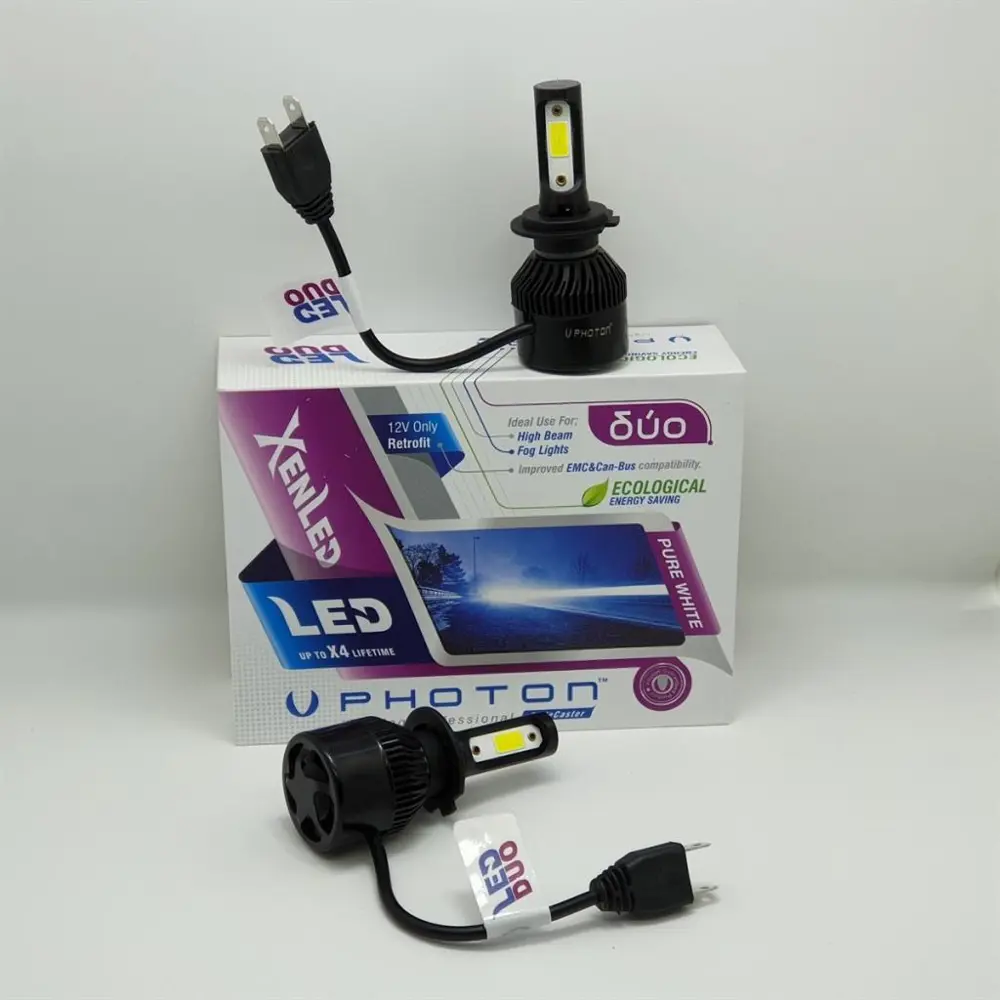 Duo LED H7 Xenon Şimşek Etkili Beyaz LED