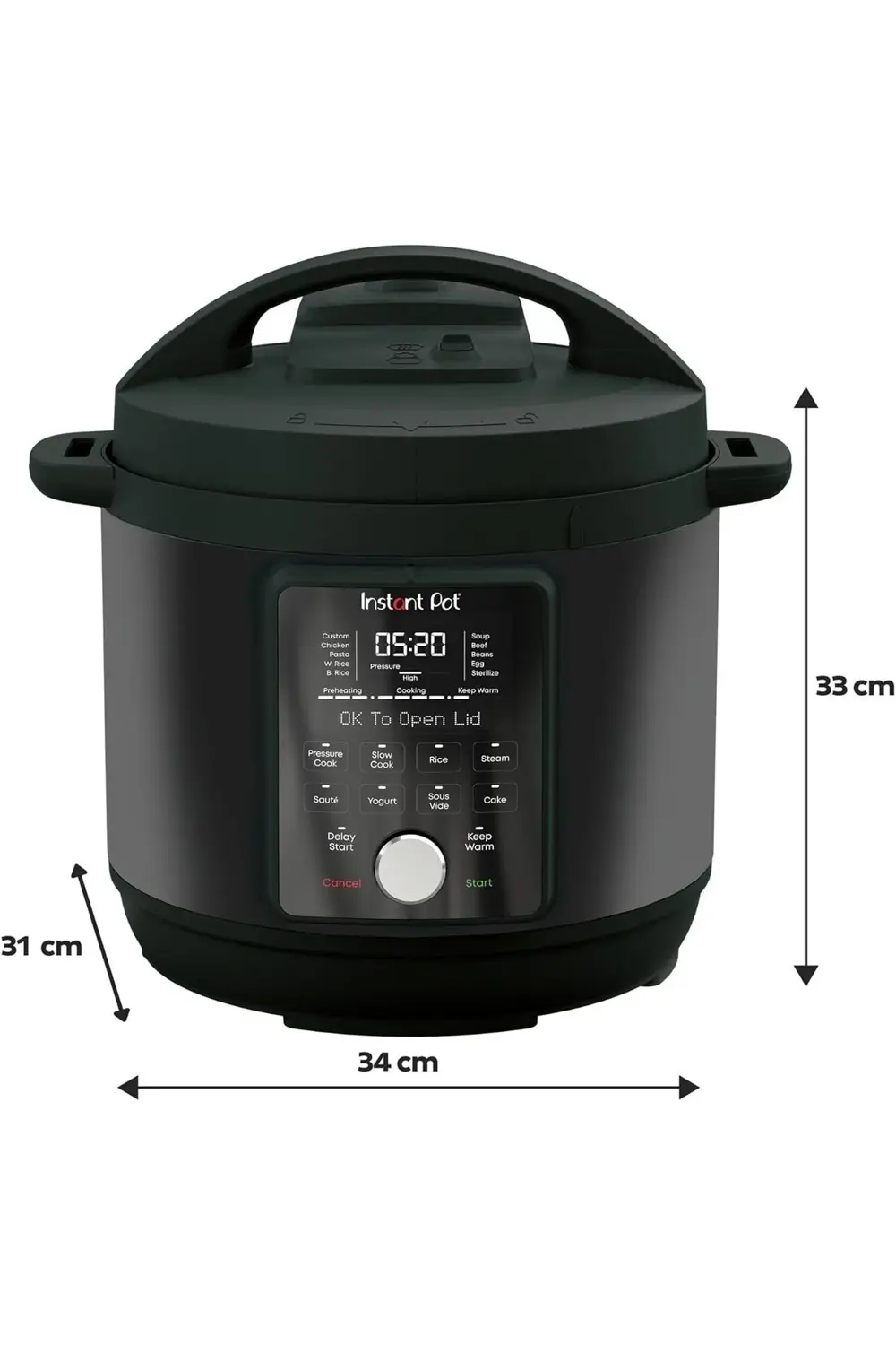 Duo Plus, Whisper Quiet/sessiz Çoklu Pişirici, 5,7 Litre, Yoğurt