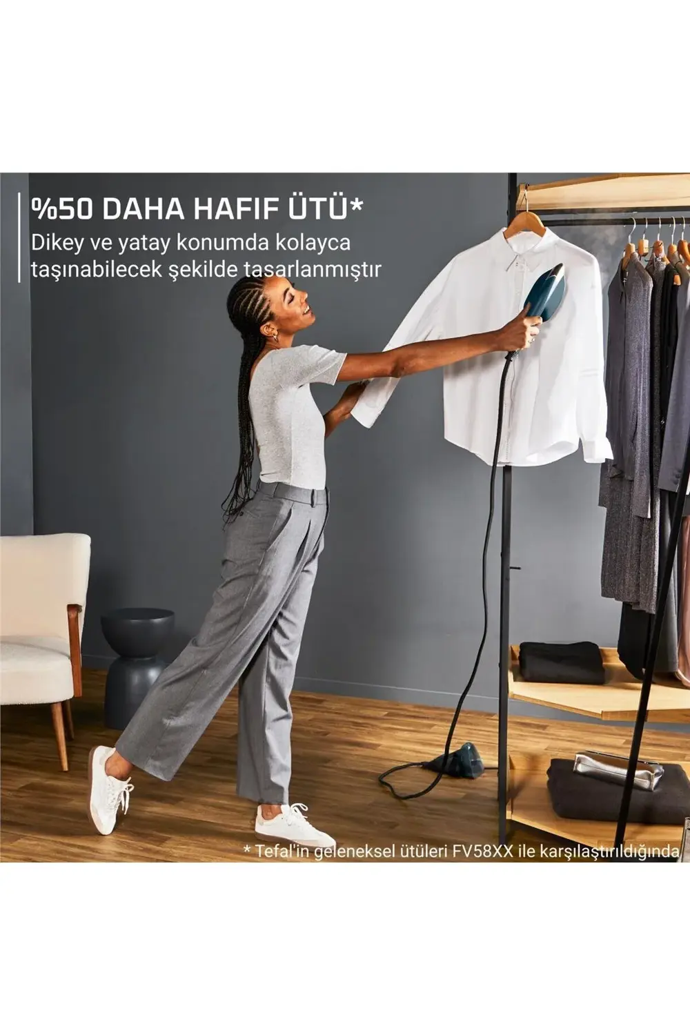 Tefal Duo Power 2 İn 1 Kırışıklık Giderici 1700 Watt Buharlı Düzleştiri