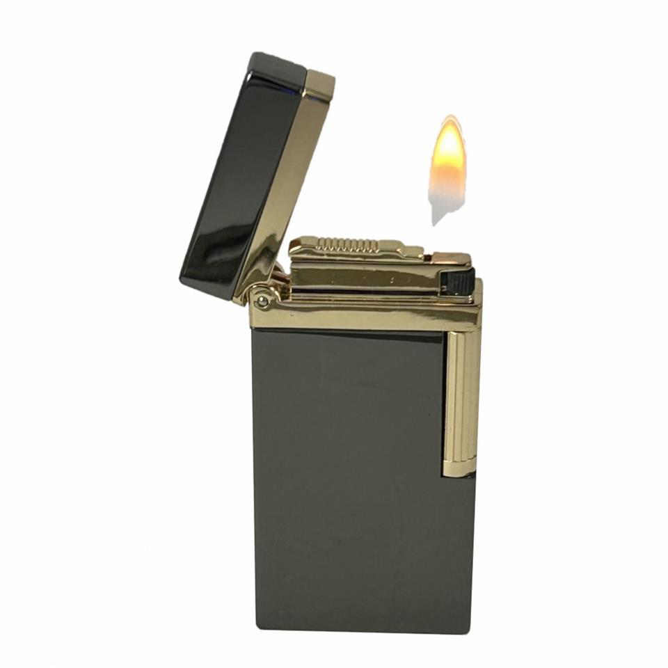 Çanta Yurdu Dupont Tarz Yandan Çarklı Metal Çakmak Siyah