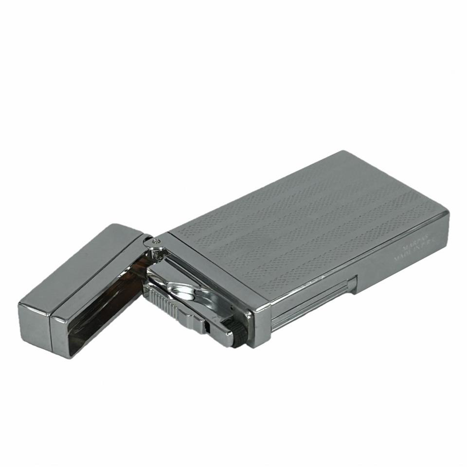 Çanta Yurdu Dupont Tarz Yandan Çarklı Metal Çakmak Gümüş