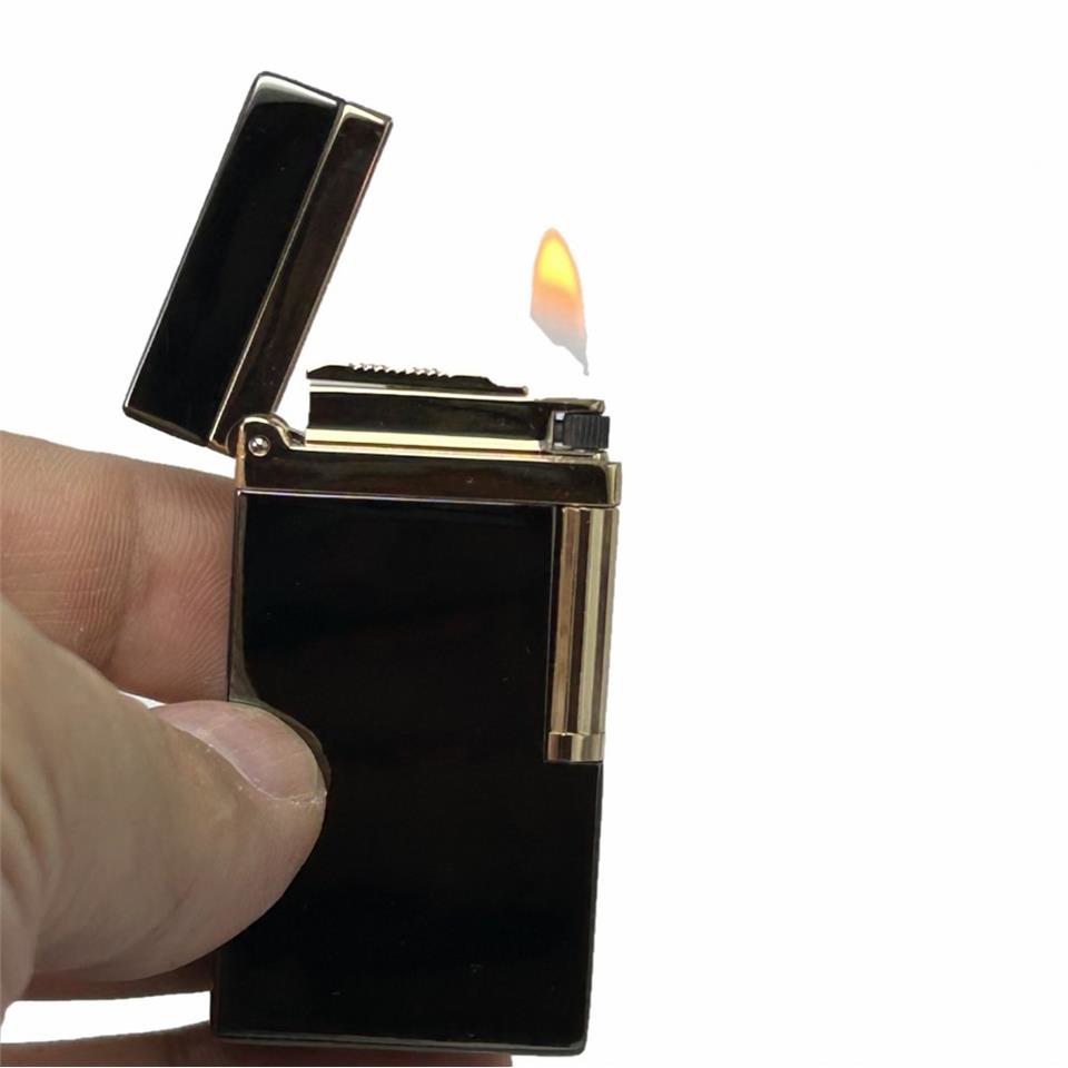 Çanta Yurdu Dupont Tarz Yandan Çarklı Metal Çakmak Siyah