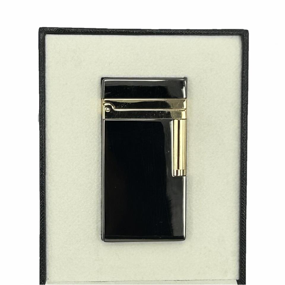 Çanta Yurdu Dupont Tarz Yandan Çarklı Metal Çakmak Siyah